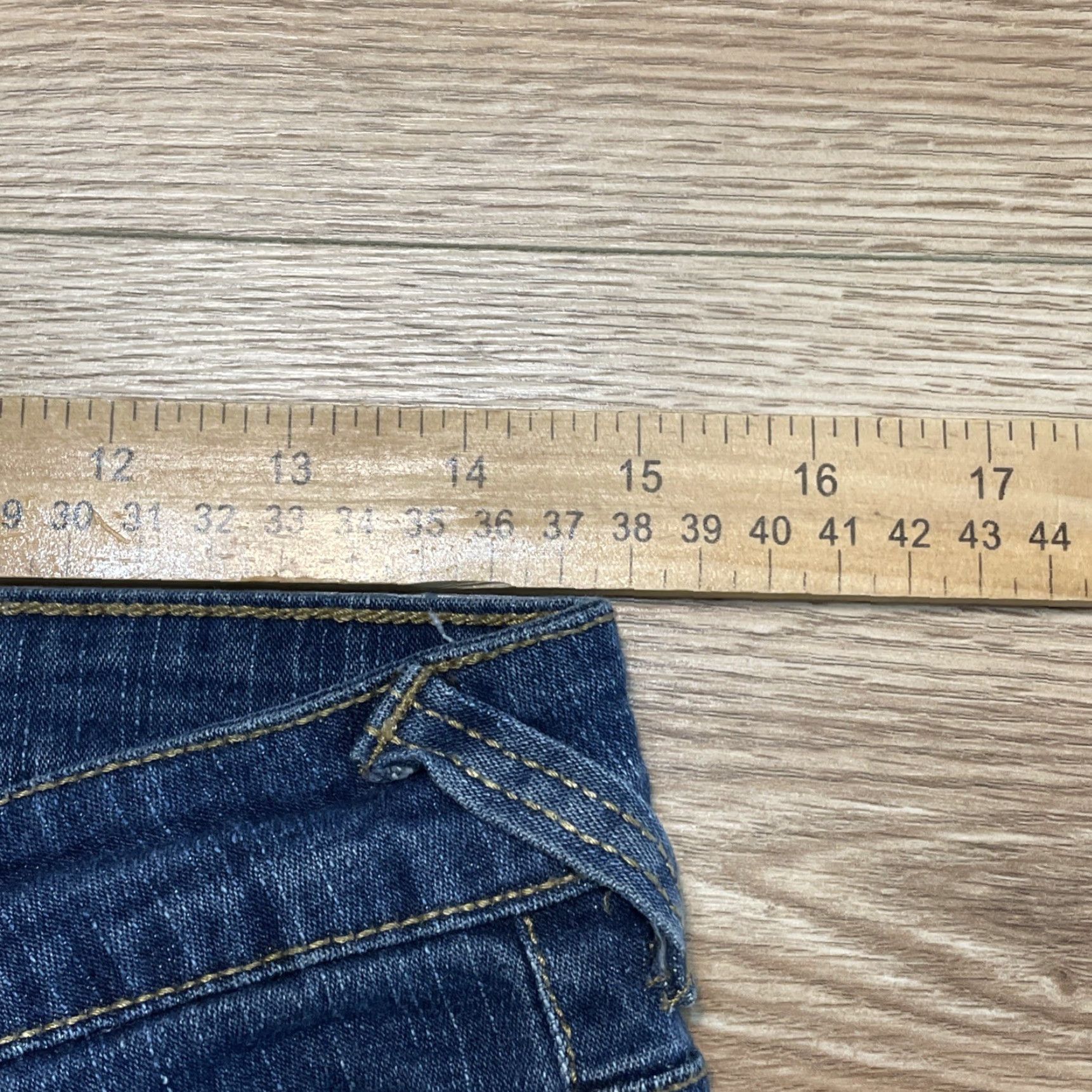 Denime VINTAGE Michael F. Bootcut Jeans Women Juniors Size 13 Blue Denim Stretch Size 34" / US 12 / IT 48 - 4 Thumbnail