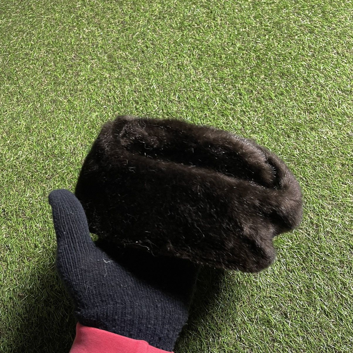 Vintage Vintage Y2K Fuzzy Mohair Beanie Alt Goth Black Distressed OS Size ONE SIZE - 6 Thumbnail