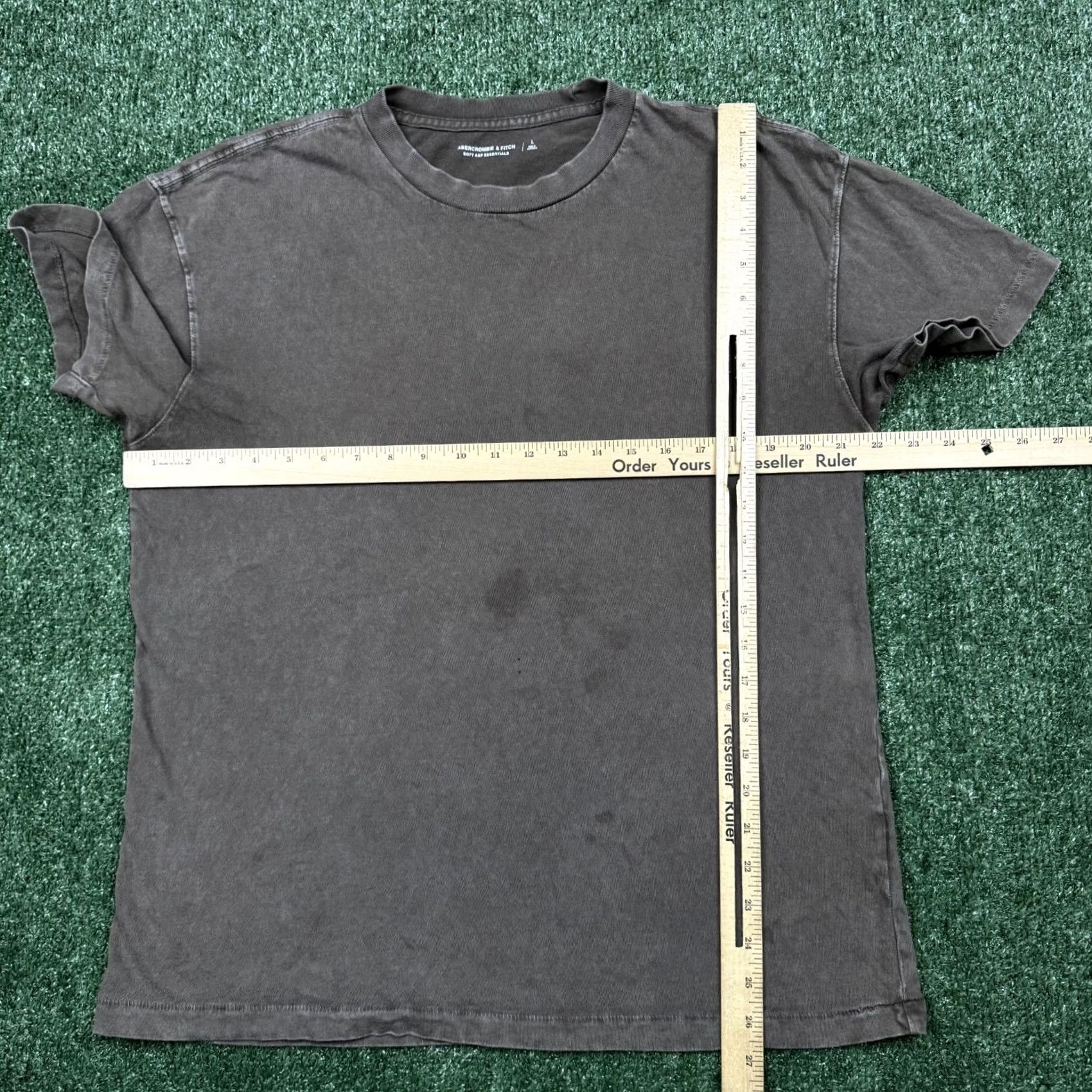 Abercrombie & Fitch Abercrombie & Fitch Shirt Men L Brown Short Sleeve Solid Logo Knit's Regular Fit Cotton Casual Size US L / EU 52-54 / 3 - 5 Thumbnail
