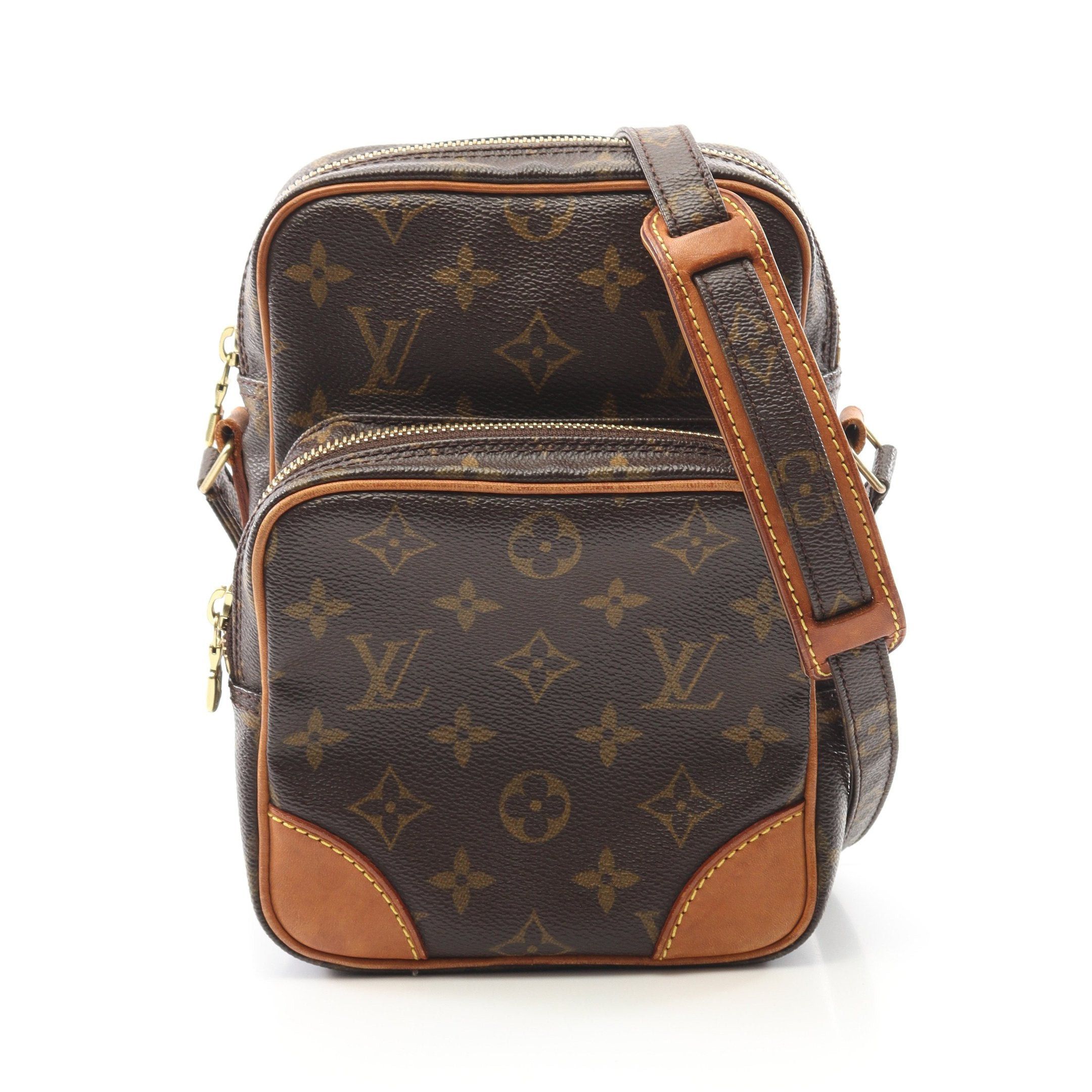Louis Vuitton Louis Vuitton Amazon Monogram Shoulder Bag Leather Brown Size ONE SIZE - 1 Thumbnail
