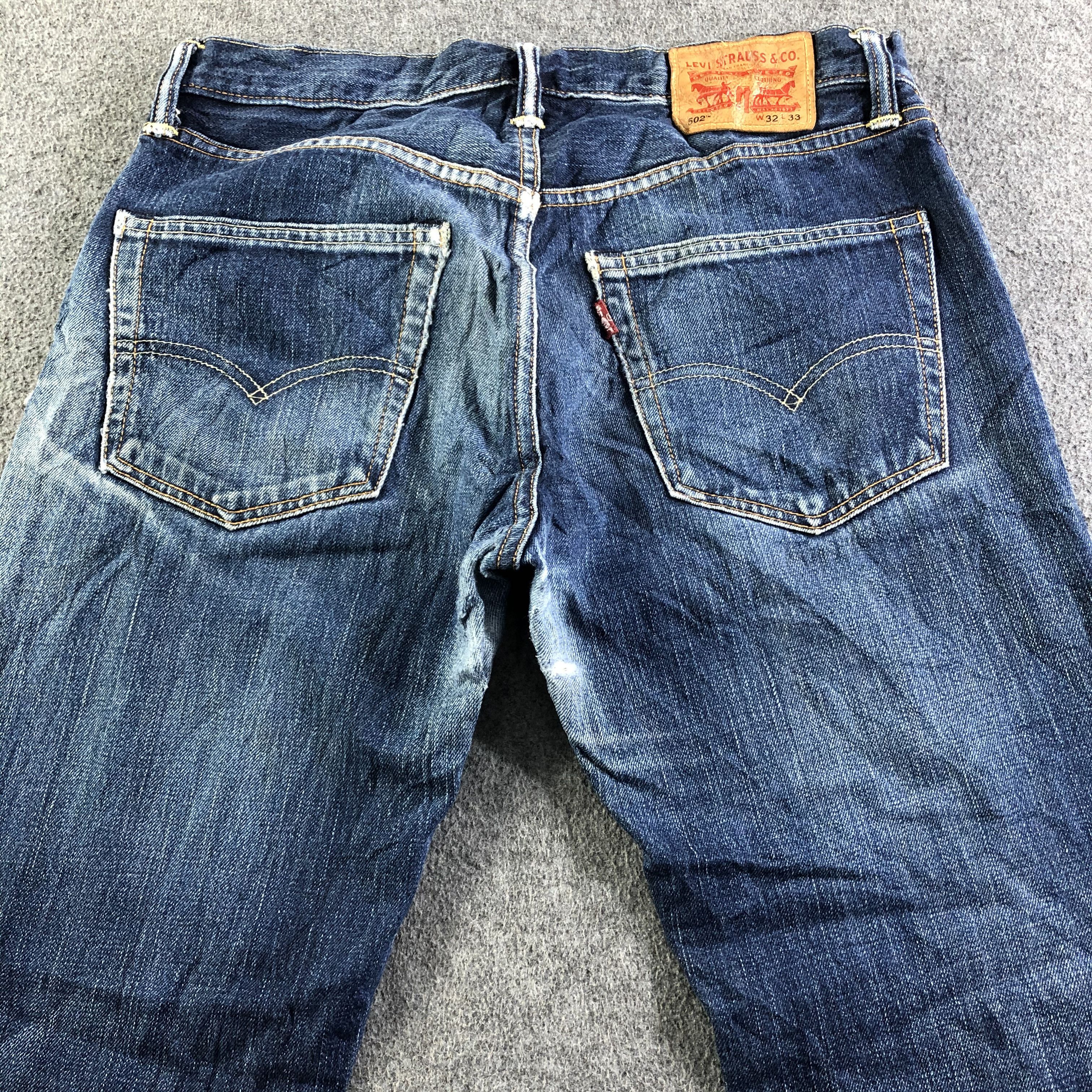 Levi's Vintage Blue Wash Levis 502 Jeans-J3983 Size US 33 - 4 Thumbnail