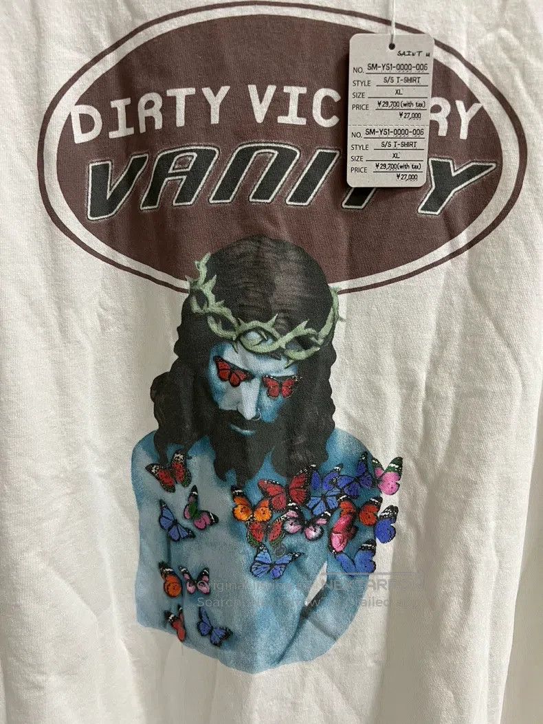 Saint Michael Saint Michael Jesus butterfly print short sleeves Size US XL / EU 56 / 4 - 4 Thumbnail