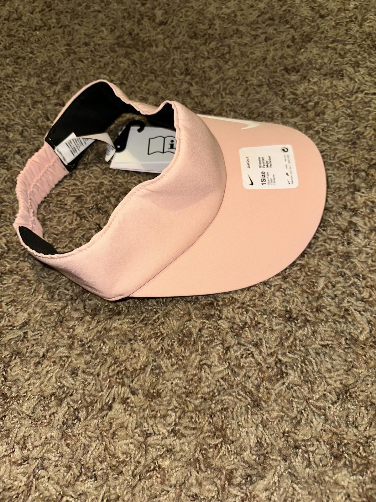 Nike Nike 2021 Women's Aerobill Big Bill Elastic Golf Visor Pink Sample Size ONE SIZE - 8 Thumbnail