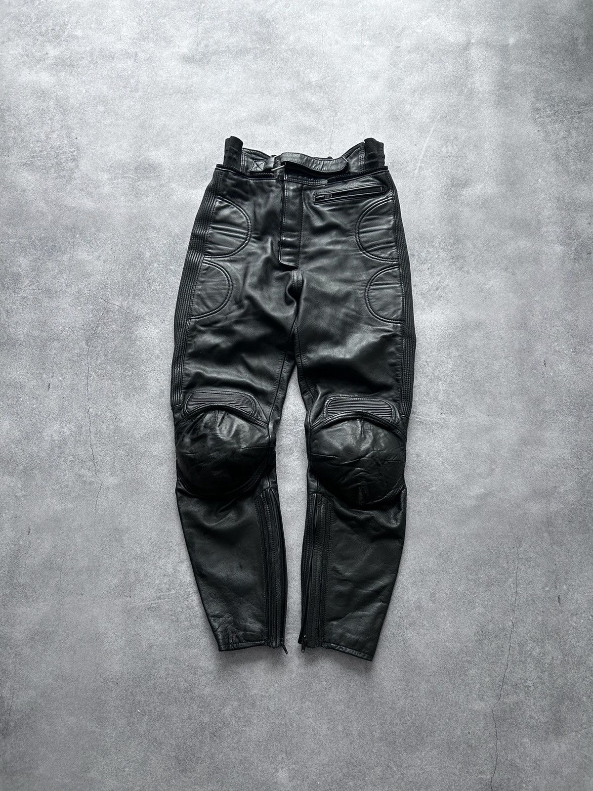 Leather Vintage Ixs Racing vintage 90s motorcycle pants rare Size US 31 - 2 Thumbnail