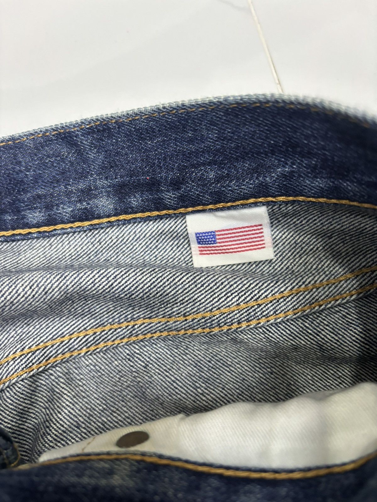 Levi's Vintage Clothing LEVIS 501 BIG E BLUE PREMIUM DISTRESSED DENIM JEANS Size US 31 - 9 Thumbnail