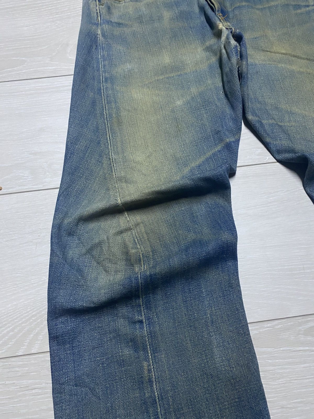 Levi's Vintage Levis Engineered Mud Wash Distressed Twist Leg Jeans Size US 31 - 5 Thumbnail