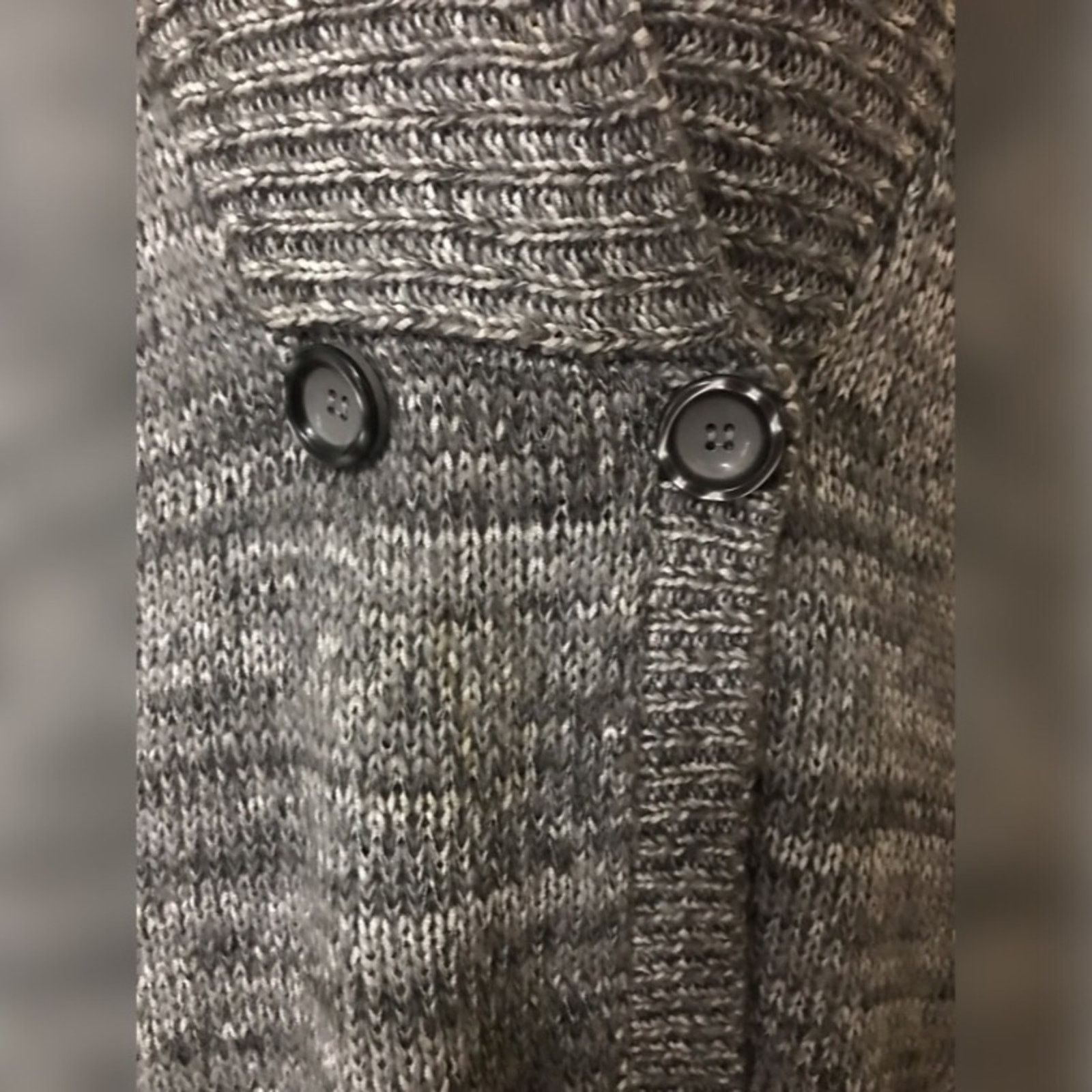 Other CATO Gray Career Short Sleeve Cardigan Sweater Size L / US 10 / IT 46 - 3 Thumbnail