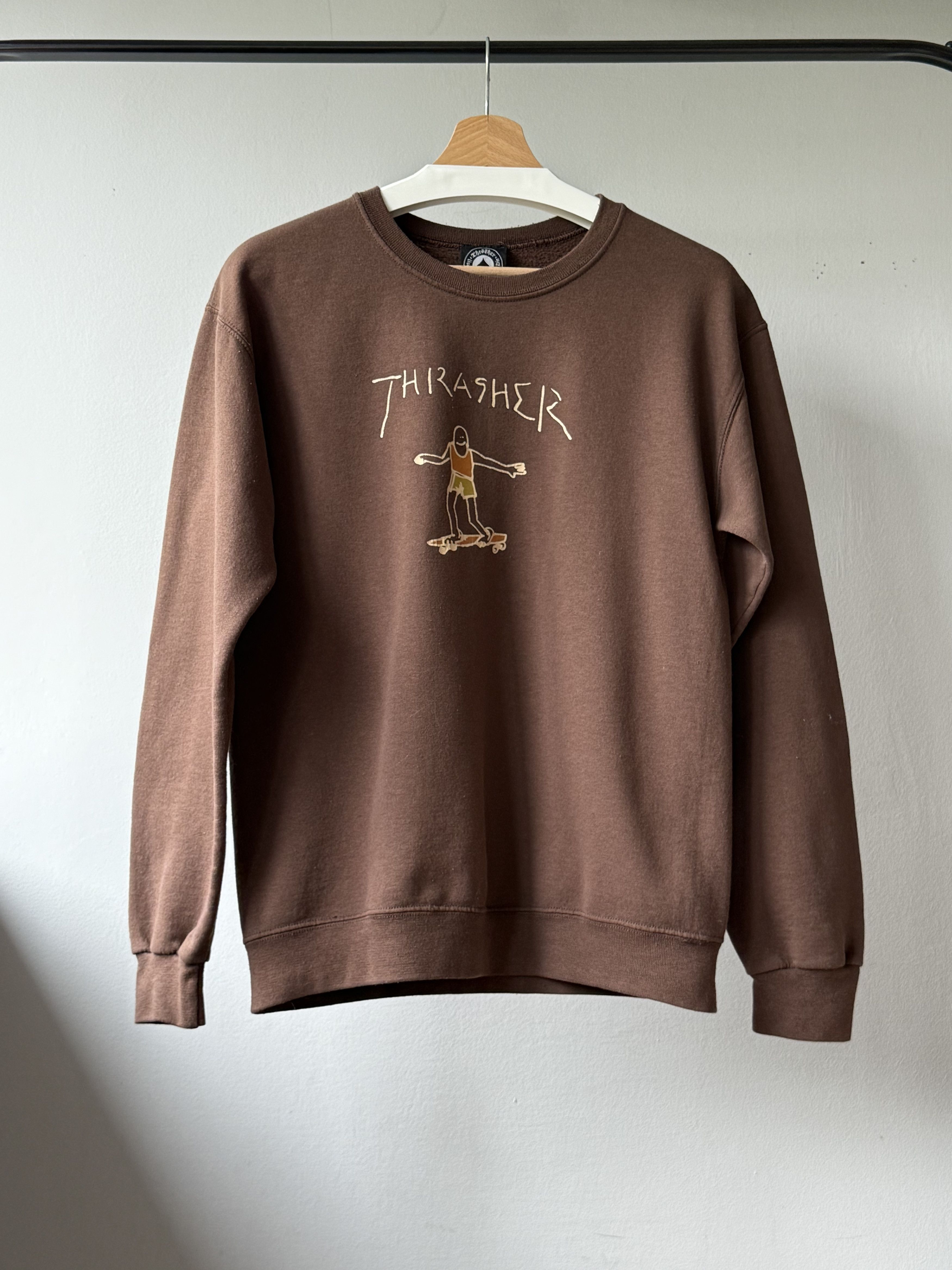 Thrasher Thrasher Gonz Logo Crew Brown Dark Chocolate L/S Sweatshirt Size US S / EU 44-46 / 1 - 1 Thumbnail