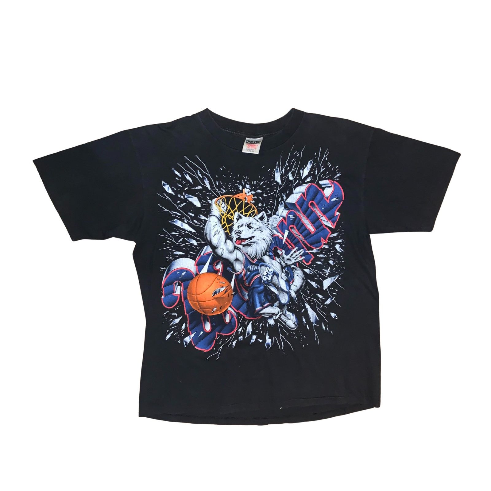 NCAA × Vintage Vintage 90s UConn Huskies XPlosion Shattered Backboard L Size US L / EU 52-54 / 3 - 2 Thumbnail