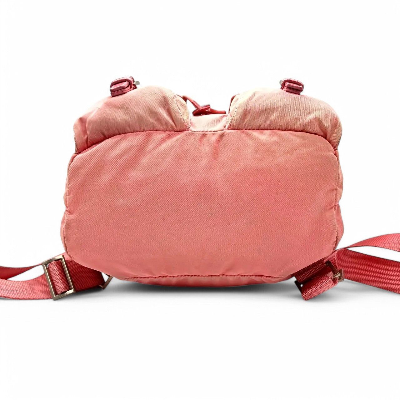 Prada Prada - Pink Nylon Backpack Rucksack Triangle Logo Plate Size ONE SIZE - 4 Thumbnail
