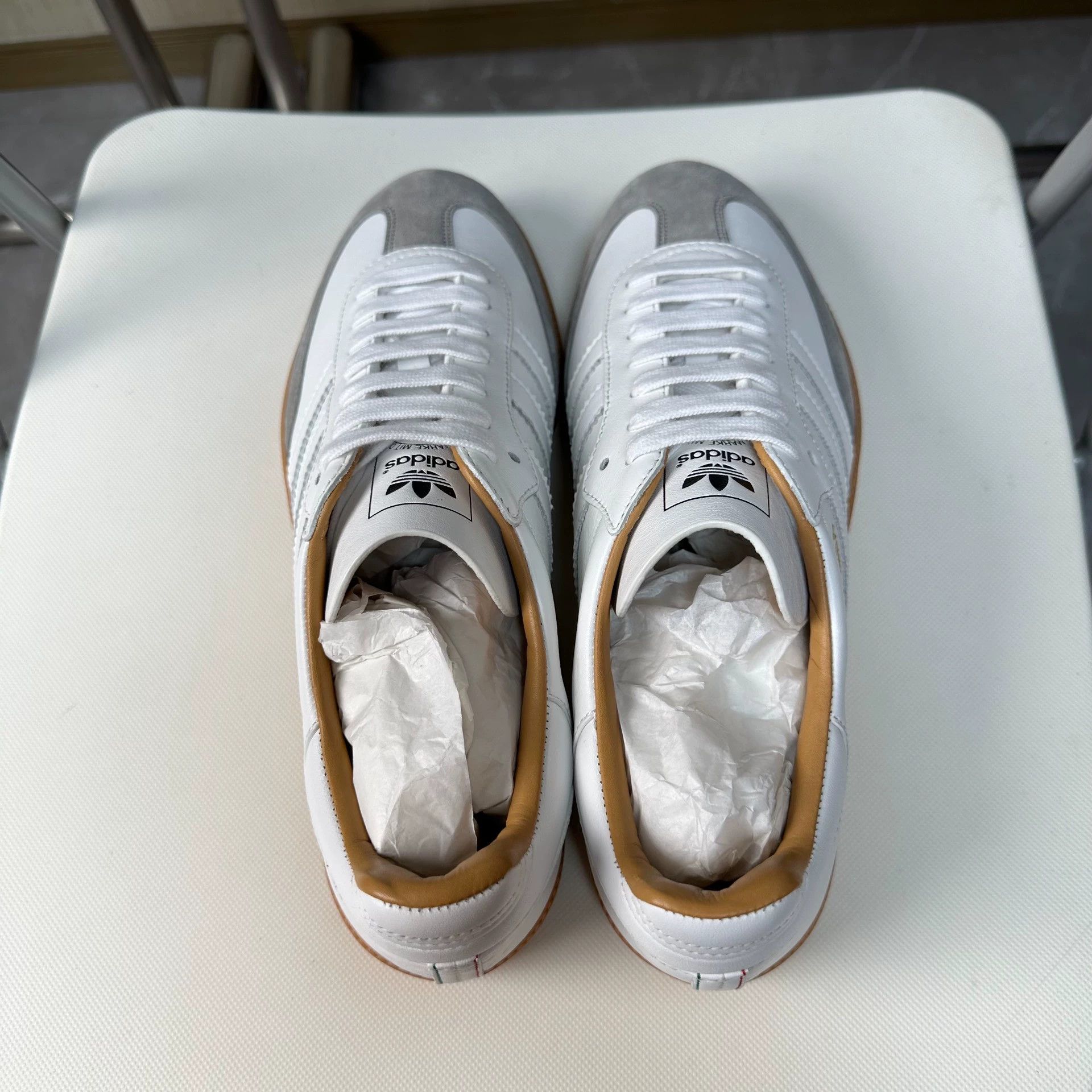Adidas adidas Originals SAMBA OG Men's White/Gray Low 42.5 New Size US 9.5 / EU 42-43 - 4 Thumbnail