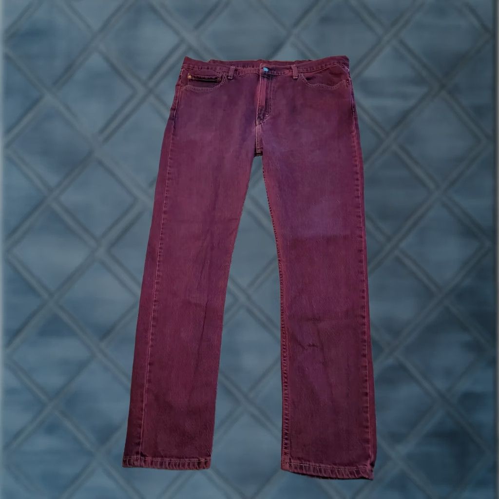 Levi's Levi's 510 Jeans 38X30 Mens Slim Straight Red Wash Denim (Regular) 5-Pocket Stretch Size US 38 / EU 54 - 1 Thumbnail