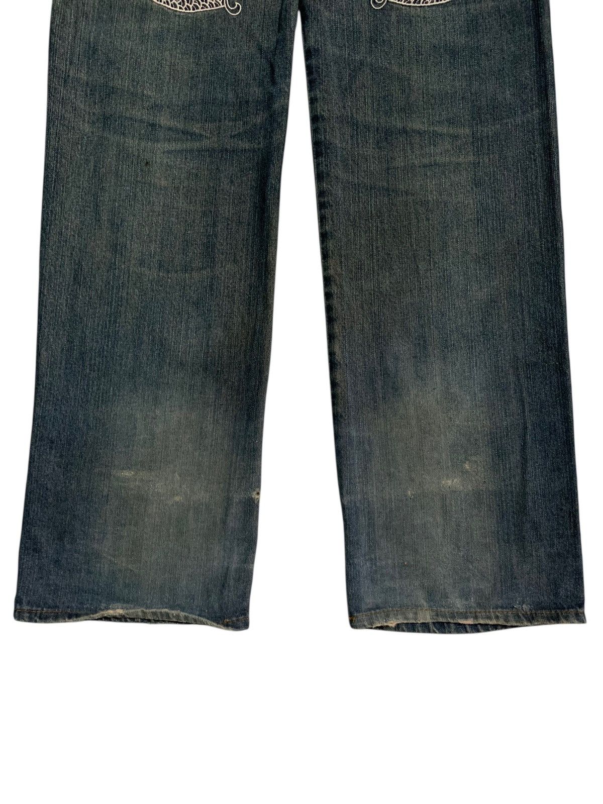 Kapital DRAGON EMBROIDERY INSPIRED BY KARAKURI DISTRESSED DENIM Size US 32 / EU 48 - 9 Thumbnail