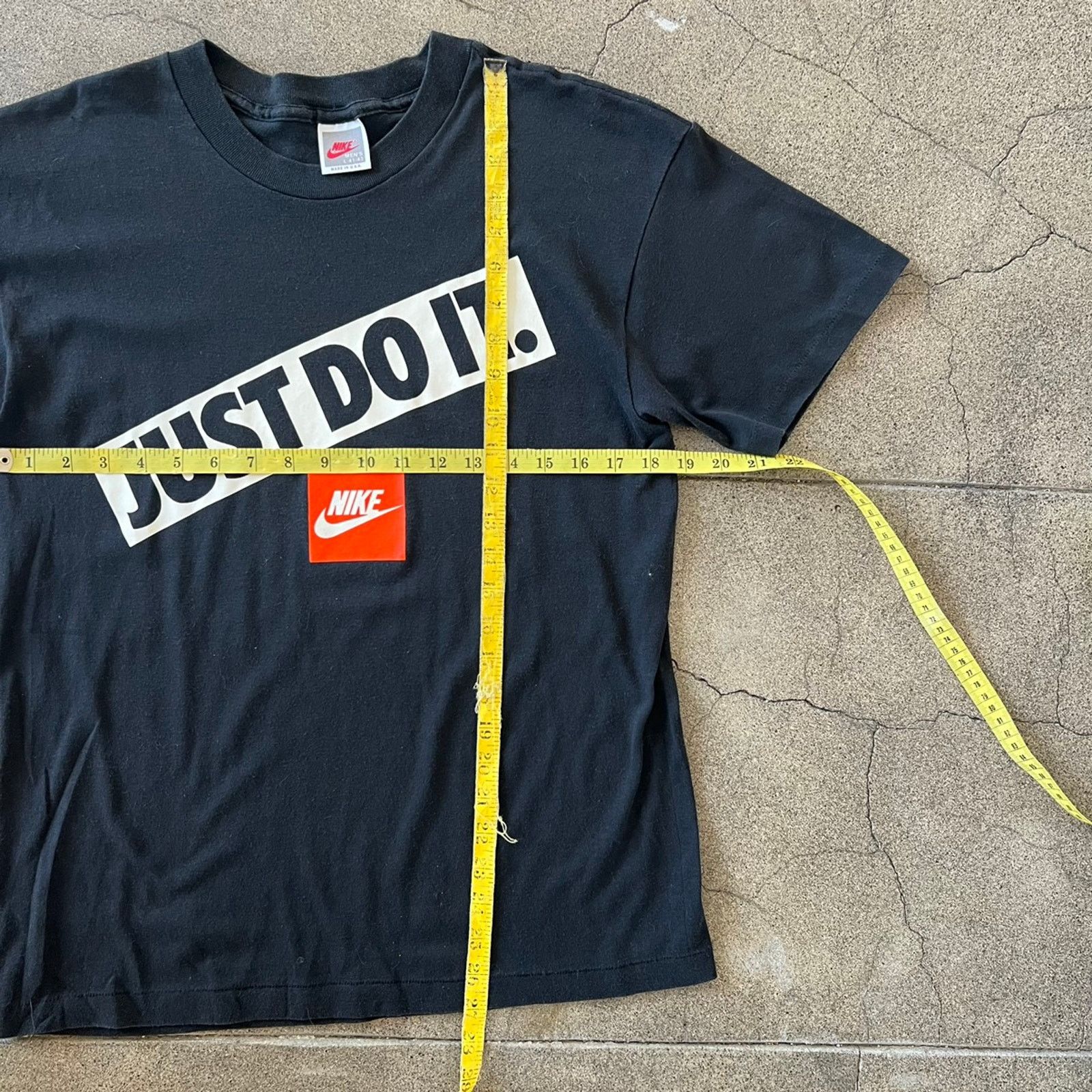 Nike × Vintage Vintage 90s single stitch Nike grey tag just do it t shirt. Size US L / EU 52-54 / 3 - 3 Thumbnail