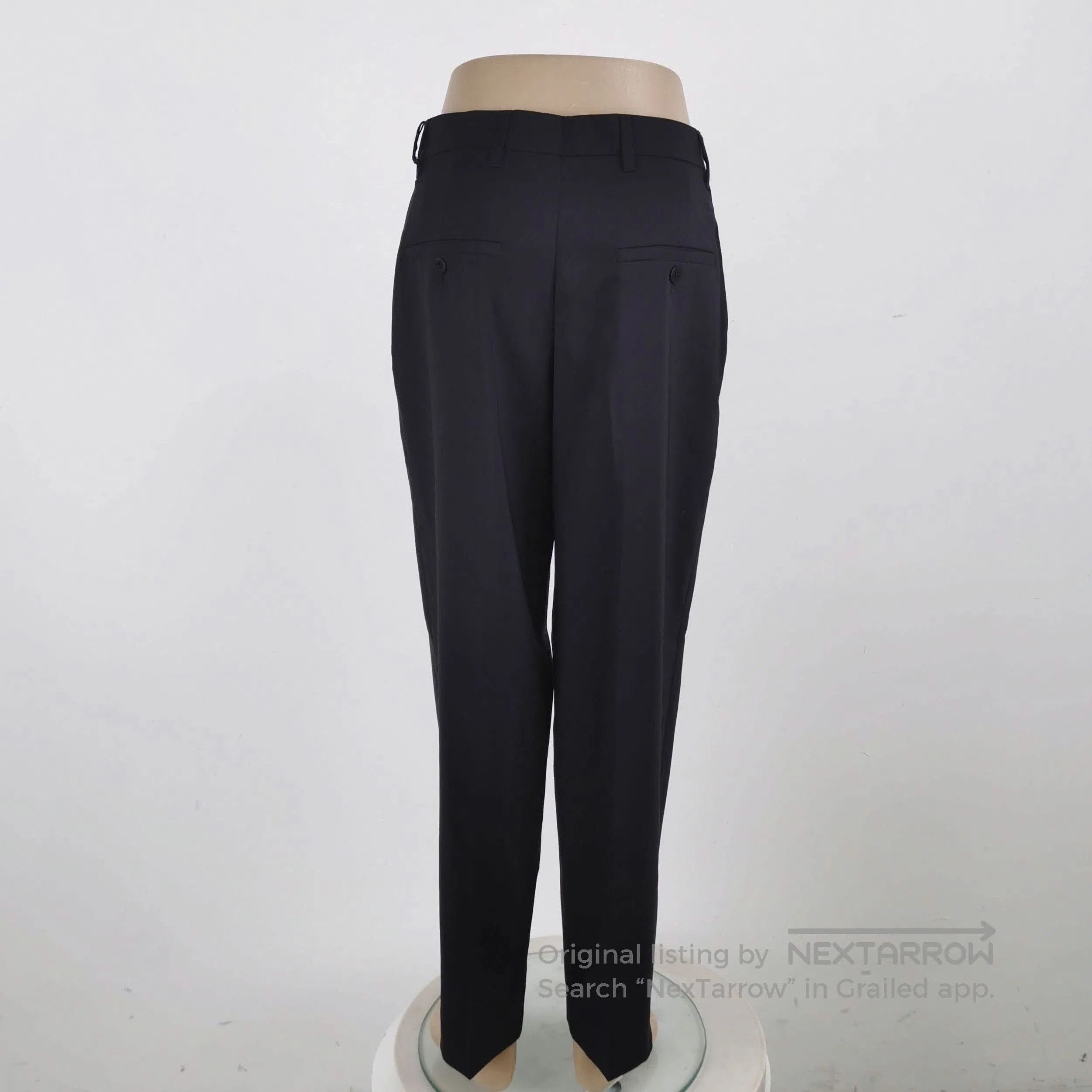 Prada Prada Wool Solid Color Trousers in Size 38 . Size 37" - 3 Thumbnail
