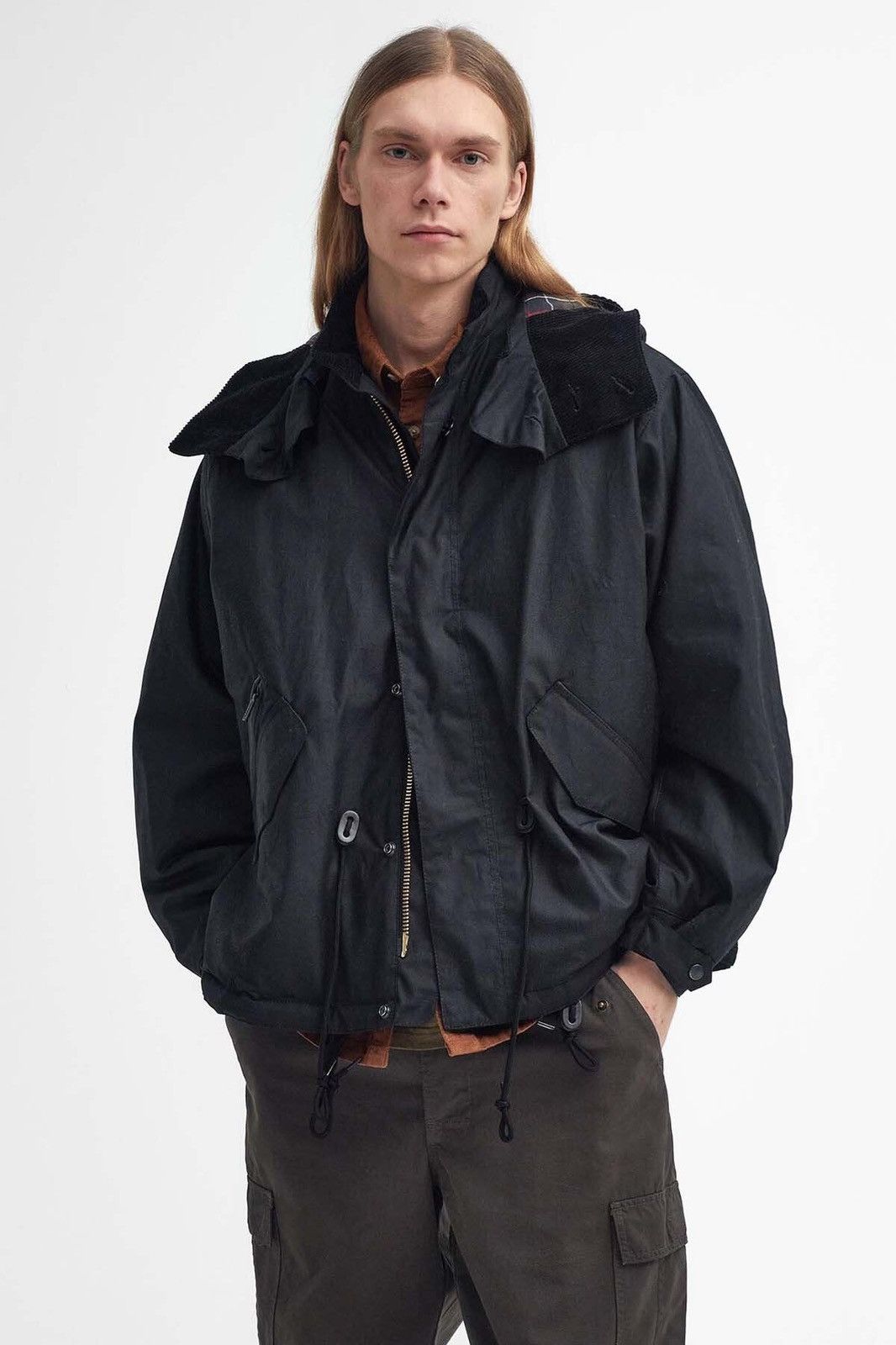 Barbour 🔥RRP715€ NWT Barbour Short Wind Waxed Parka Jacket Size L 🇬🇧🖤 Size US L / EU 52-54 / 3 - 3 Thumbnail