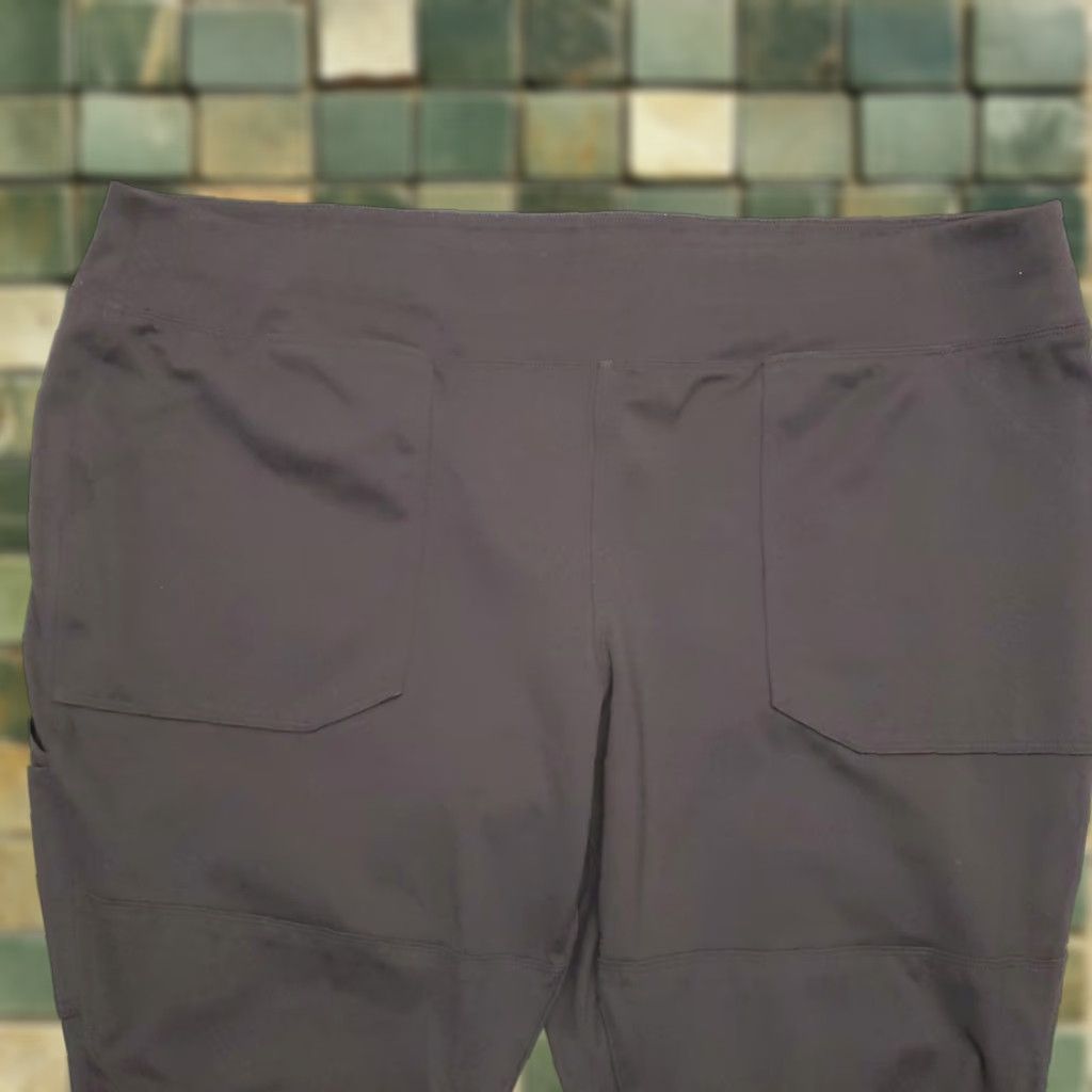 Carhartt VINTAGE Carhartt Force Midweight Pocket Leggings Womens 24W Black Cargo Double Knee Size 42" / US 20 - 1 Thumbnail