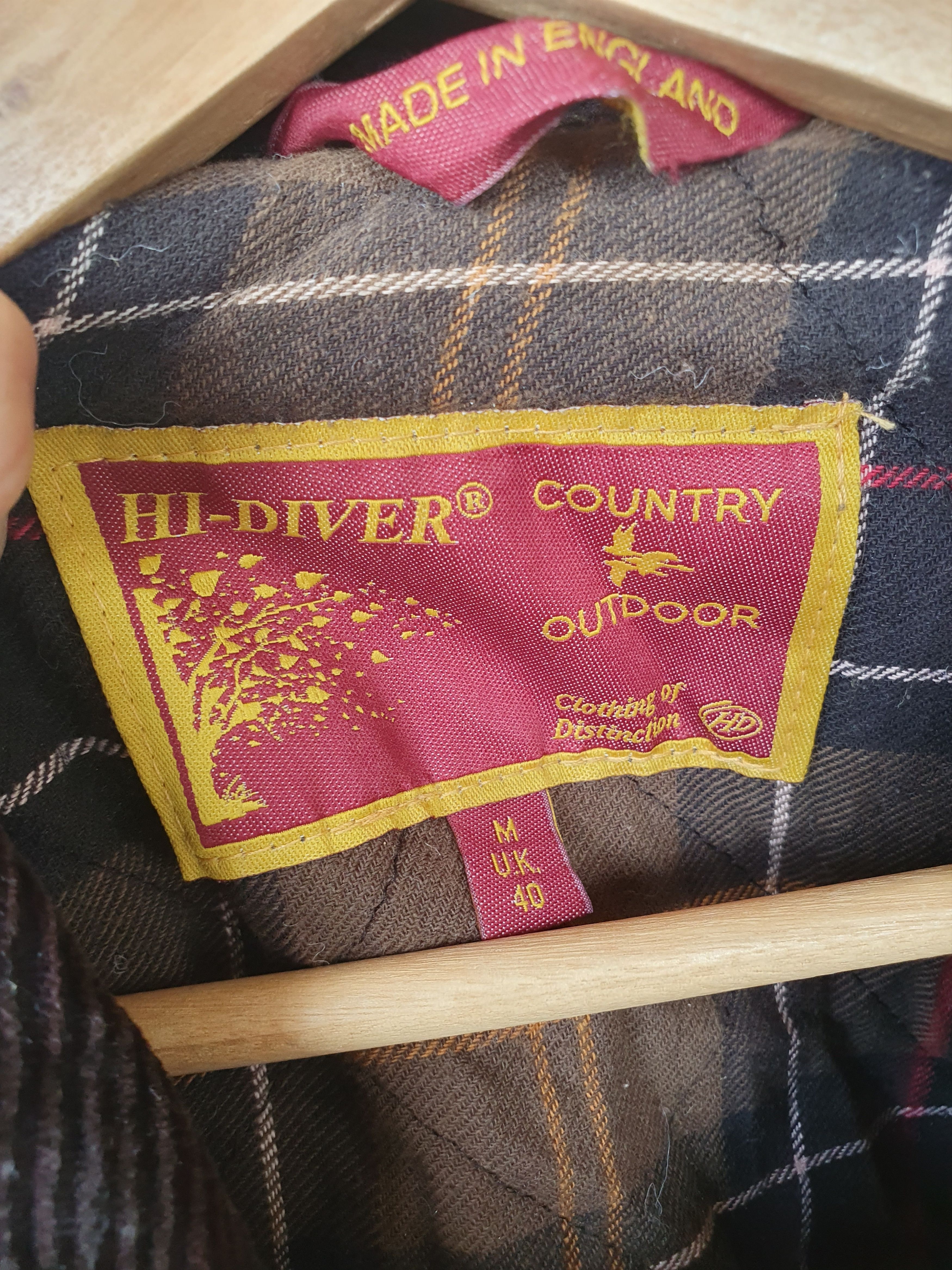 Vintage Hi-Diver Country and Outdoor Jacket Wax Cotton Field sz L Size US L / EU 52-54 / 3 - 3 Thumbnail