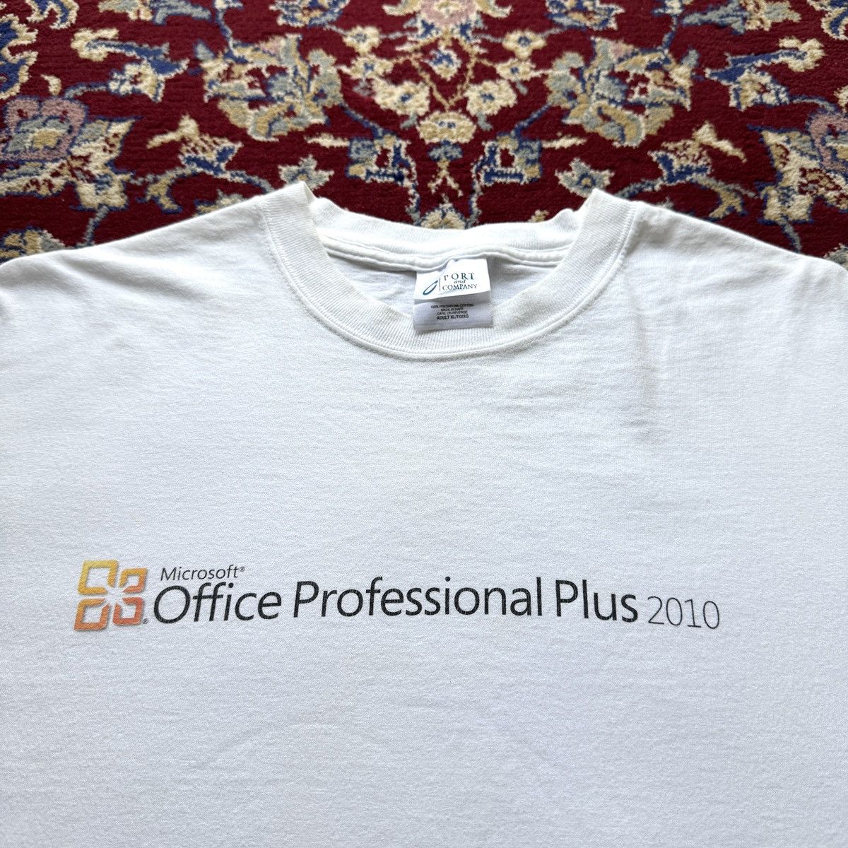 Vintage Microsoft Office Professional Plus 2010 Promo Tee in White, Men's (Size Xl)