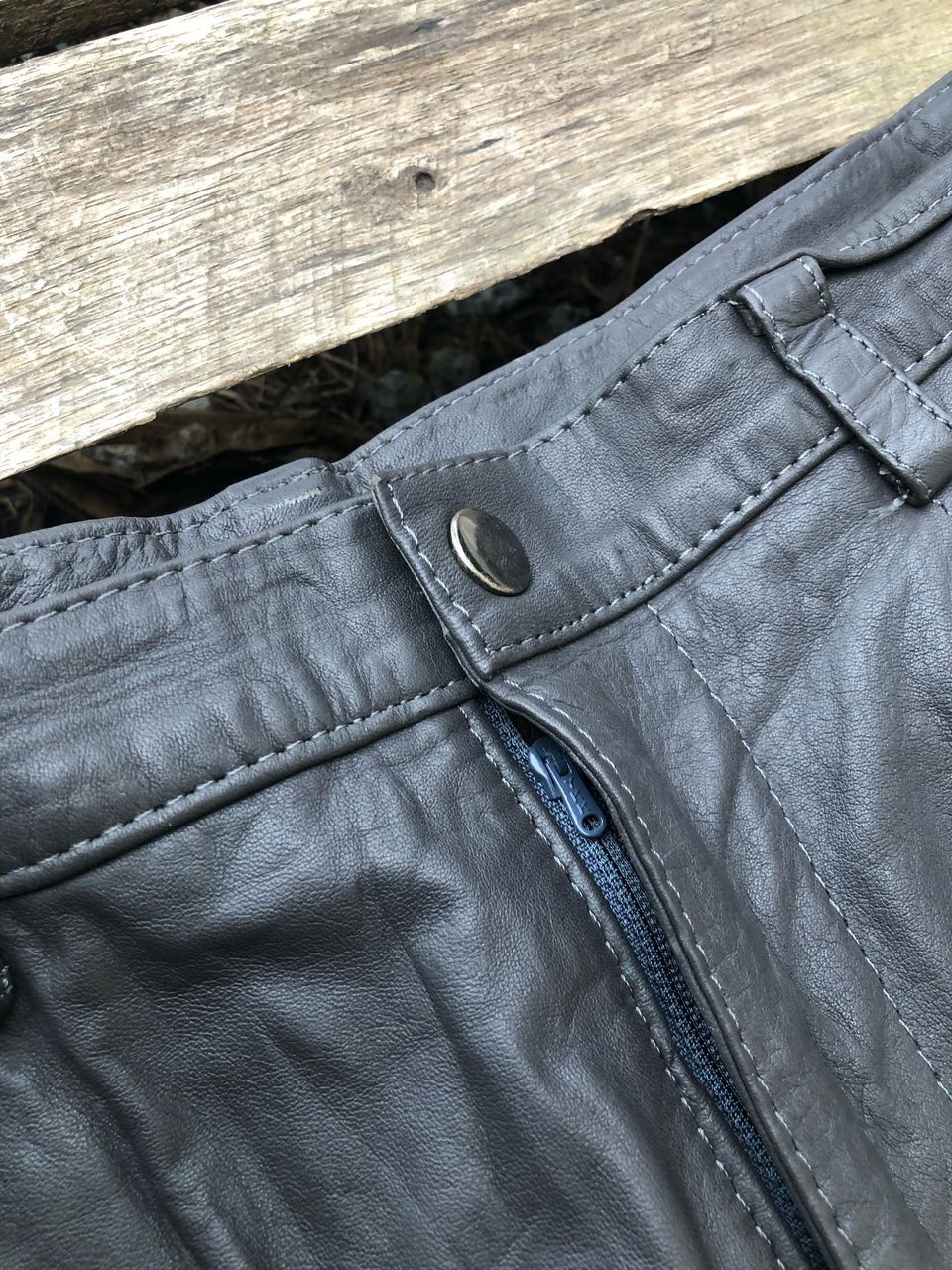 Leather × Vintage Vintage Leather Pants Size US 30 / EU 46 - 3 Thumbnail