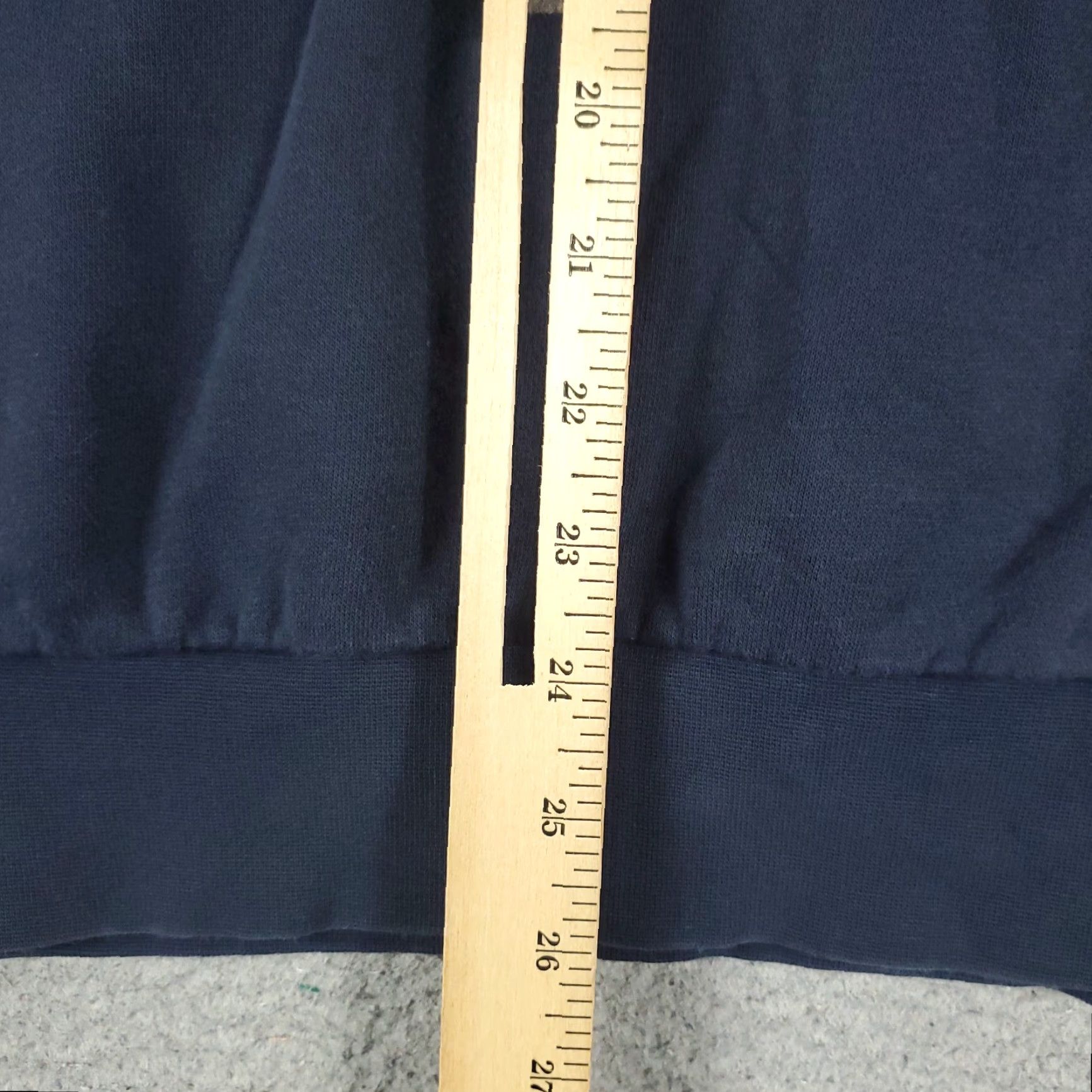 Adidas adidas Mens Hoodie Pullover Sweatshirt Blue Knit Cotton Blend Polyester Logo Mock Neck Long Sleeve Regular Size M Size US M / EU 48-50 / 2 - 6 Thumbnail