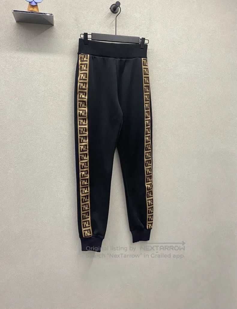 Fendi Fendi Black Side FF Sports Pants Size 25" / US 0 / IT 36 - 3 Thumbnail