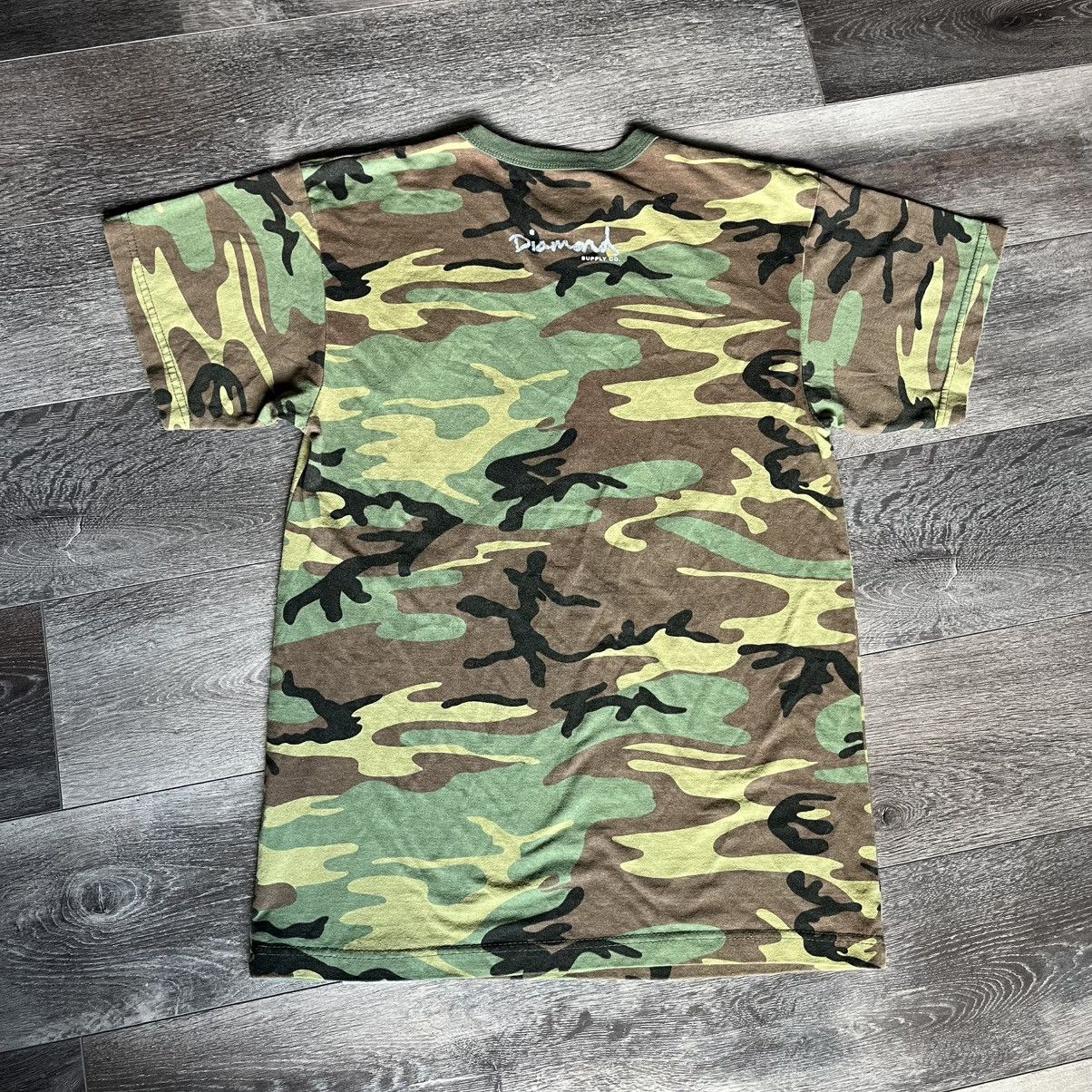 Diamond Supply Co. × Travis Scott Travis Scott x Diamond Supply Co. Rap Graphic Logo Tee Camo Size US M / EU 48-50 / 2 - 2 Thumbnail