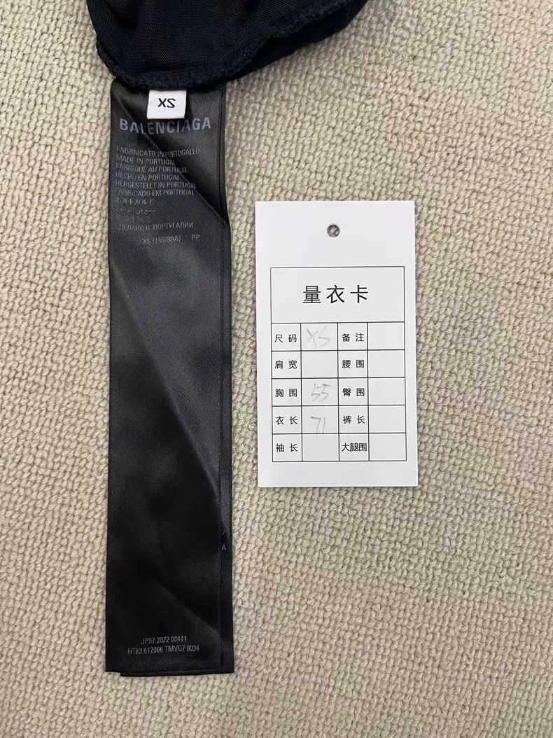 Balenciaga Balenciaga Logo Embroidered Crew Neck Short Sleeve Tee Size US XS / EU 42 / 0 - 4 Thumbnail
