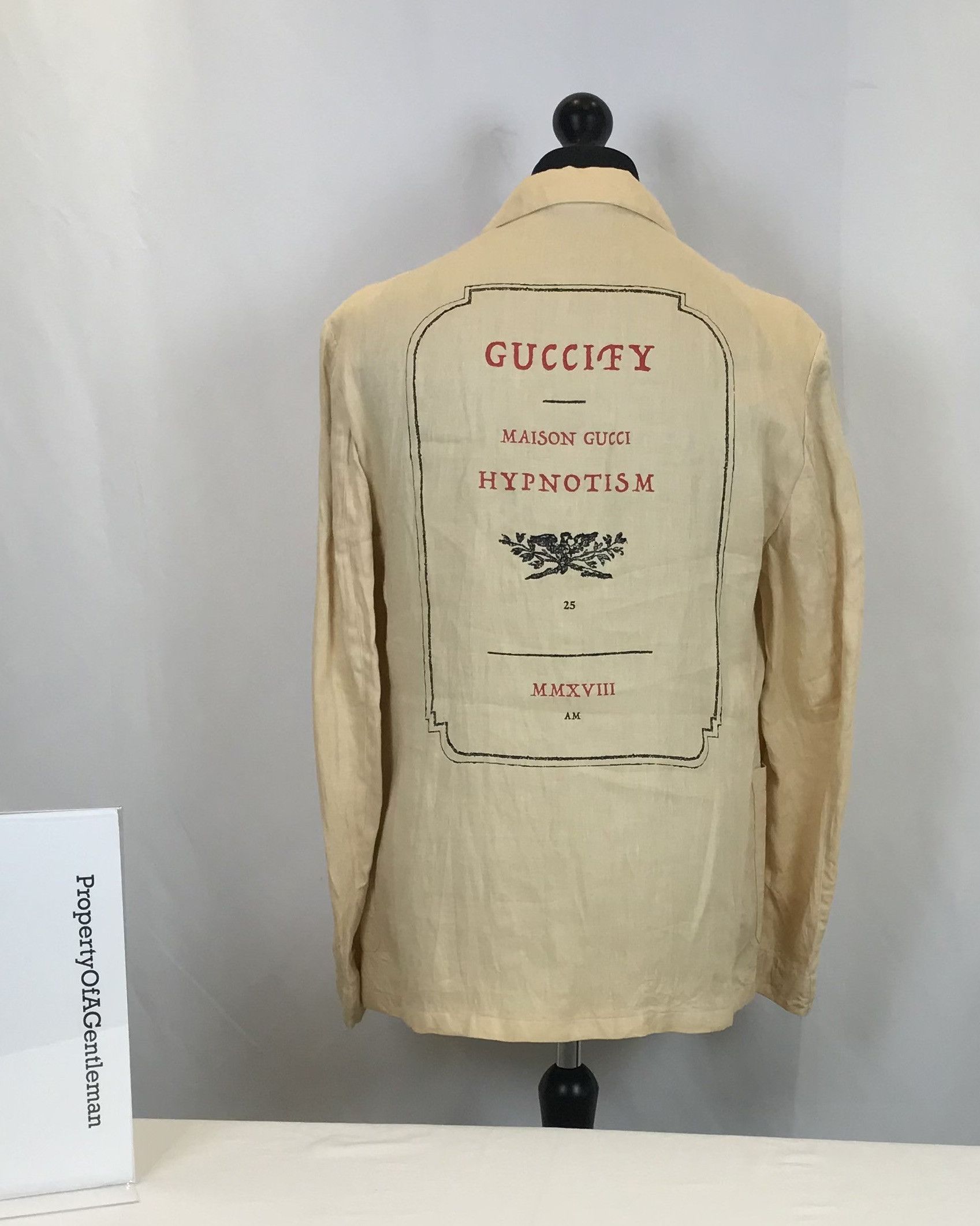 Gucci Guccify Hypnotism Linen Blazer Size 50R - 1 Thumbnail