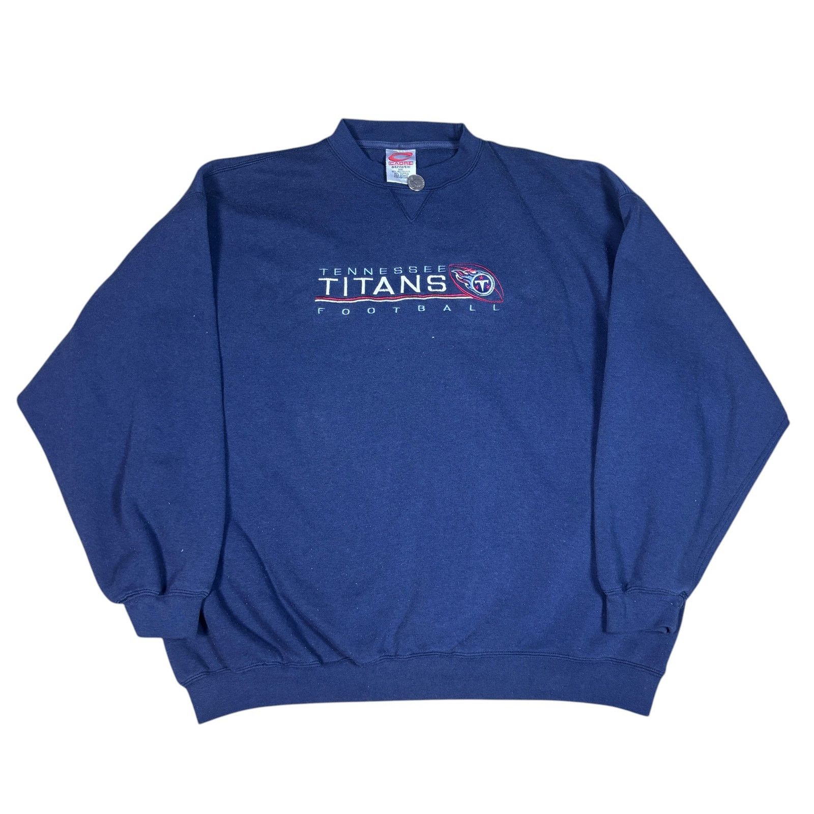 NFL vintage 90s NFL Tennessee Titans football blue crewneck XXL Size US XXL / EU 58 / 5 - 1 Thumbnail