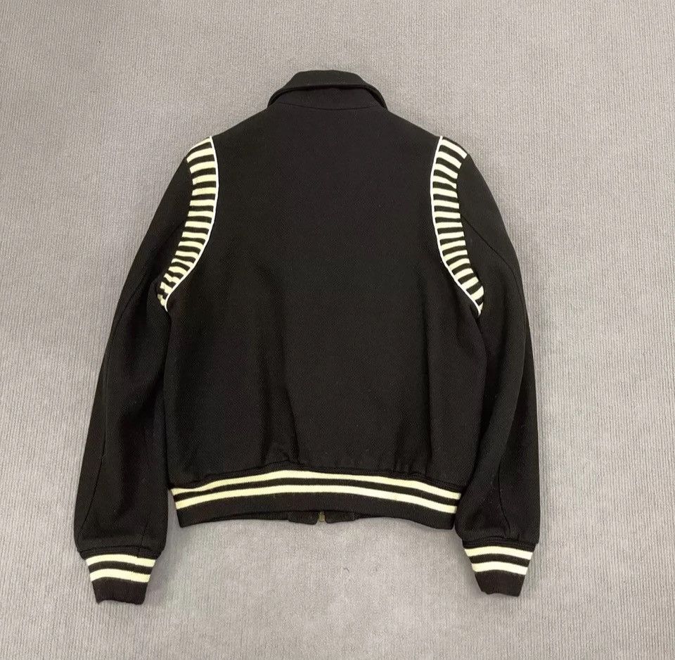 Saint Laurent Paris Saint Laurent Black And White Wool Lapel Jacket Size US M / EU 48-50 / 2 - 2 Thumbnail