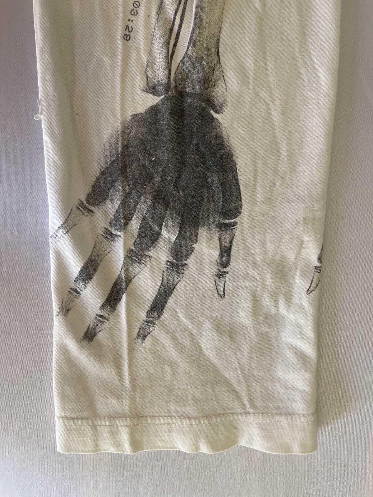 Jean Paul Gaultier SS90 Runway White X-Ray Skeleton Long Sleeve Size US L / EU 52-54 / 3 - 3 Thumbnail