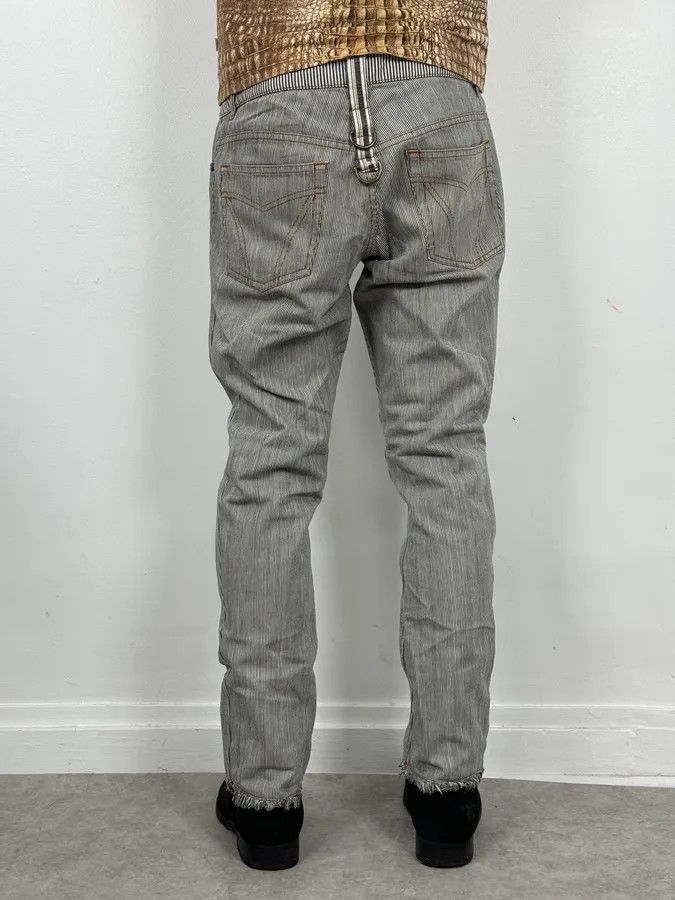 Roberto Cavalli FW2002 Roberto Cavalli Stripes White & Blue Pants Size US 30 / EU 46 - 4 Thumbnail