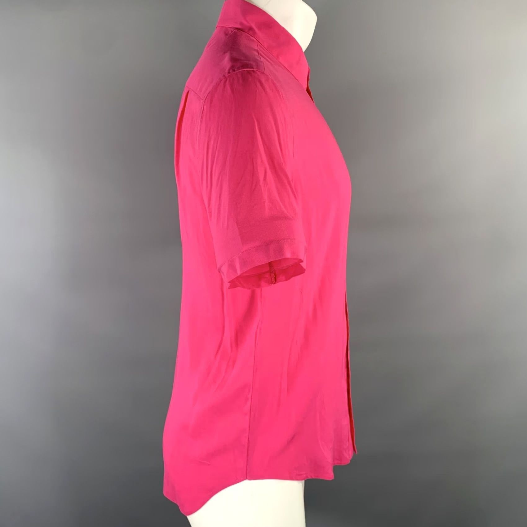 Yves Saint Laurent SAINT LAURENT Pink Short Sleeve Shirt S Men Vintage? Size US S / EU 44-46 / 1 - 2 Thumbnail