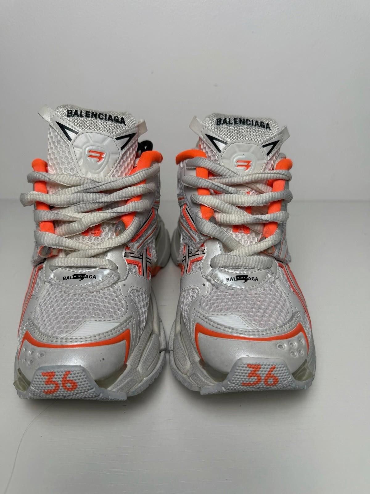 Balenciaga Balenciaga Runner Sneaker "White Fluo Orange" Women's SZ 36 Size US 6 / IT 36 - 2 Thumbnail