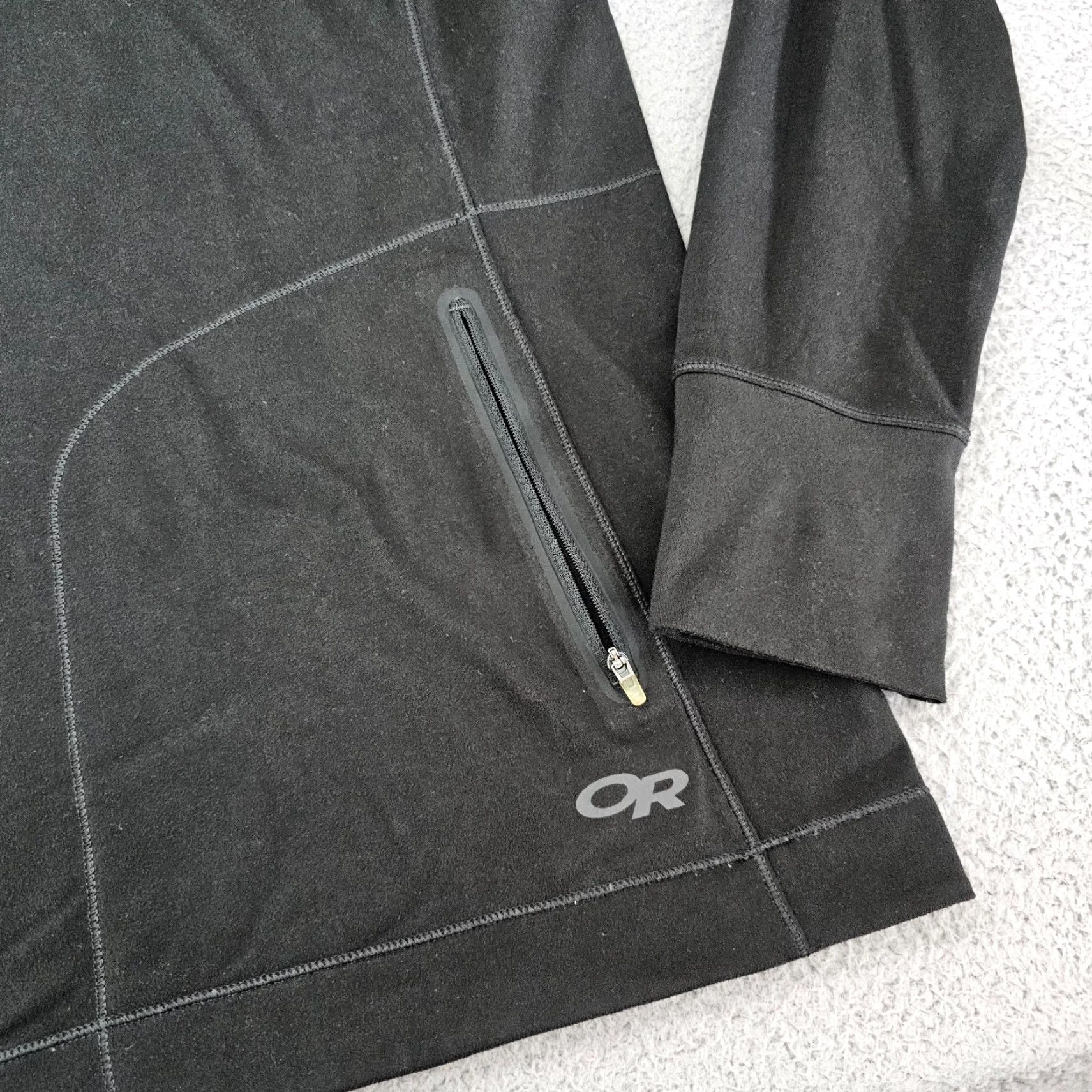 Outdoor Research Outdoor Research Sweater Womens XL Black 1/2 Zip Baselayer Sweatshirt Pullover Activewear Casual Size XL / US 12-14 / IT 48-50 - 4 Thumbnail