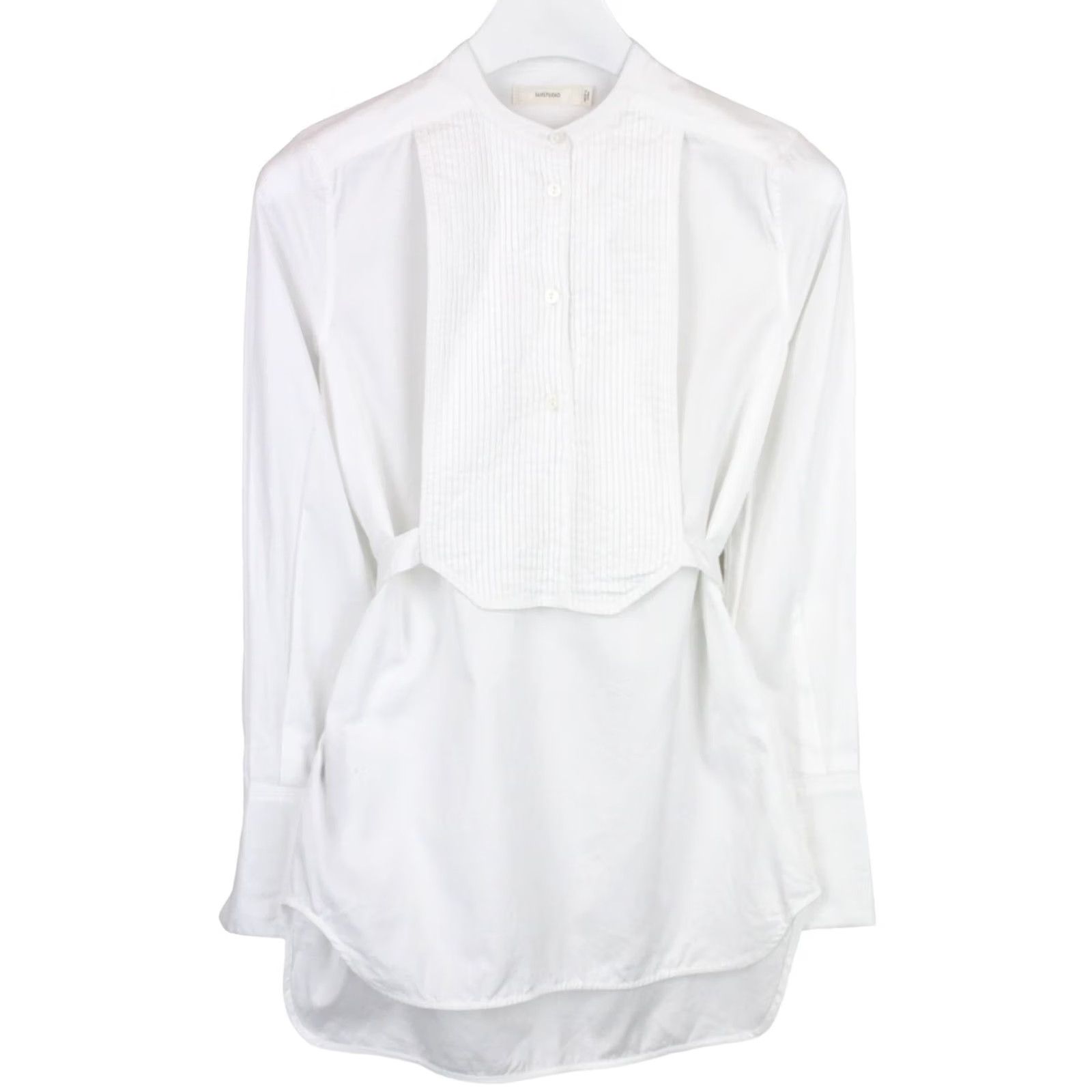 Vintage SUISTUDIO Ame Shirt Women's UK 10 Pullover Back Strap Longer Back White Size L / US 10 / IT 46 - 2 Thumbnail