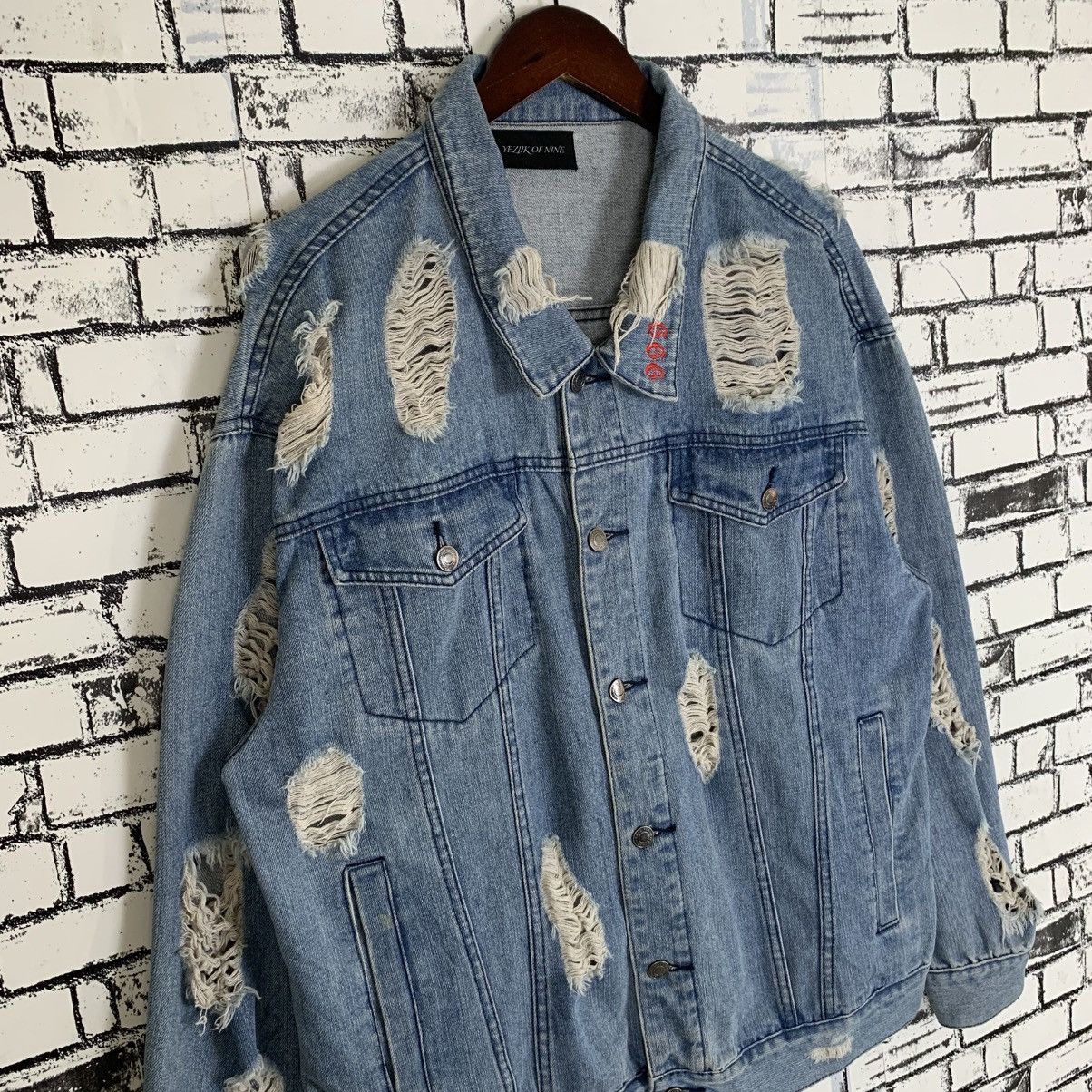 Designer × Vintage Japanese Brand Yeziik X Jacket Jeans Denim Jacket Size US L / EU 52-54 / 3 - 3 Thumbnail