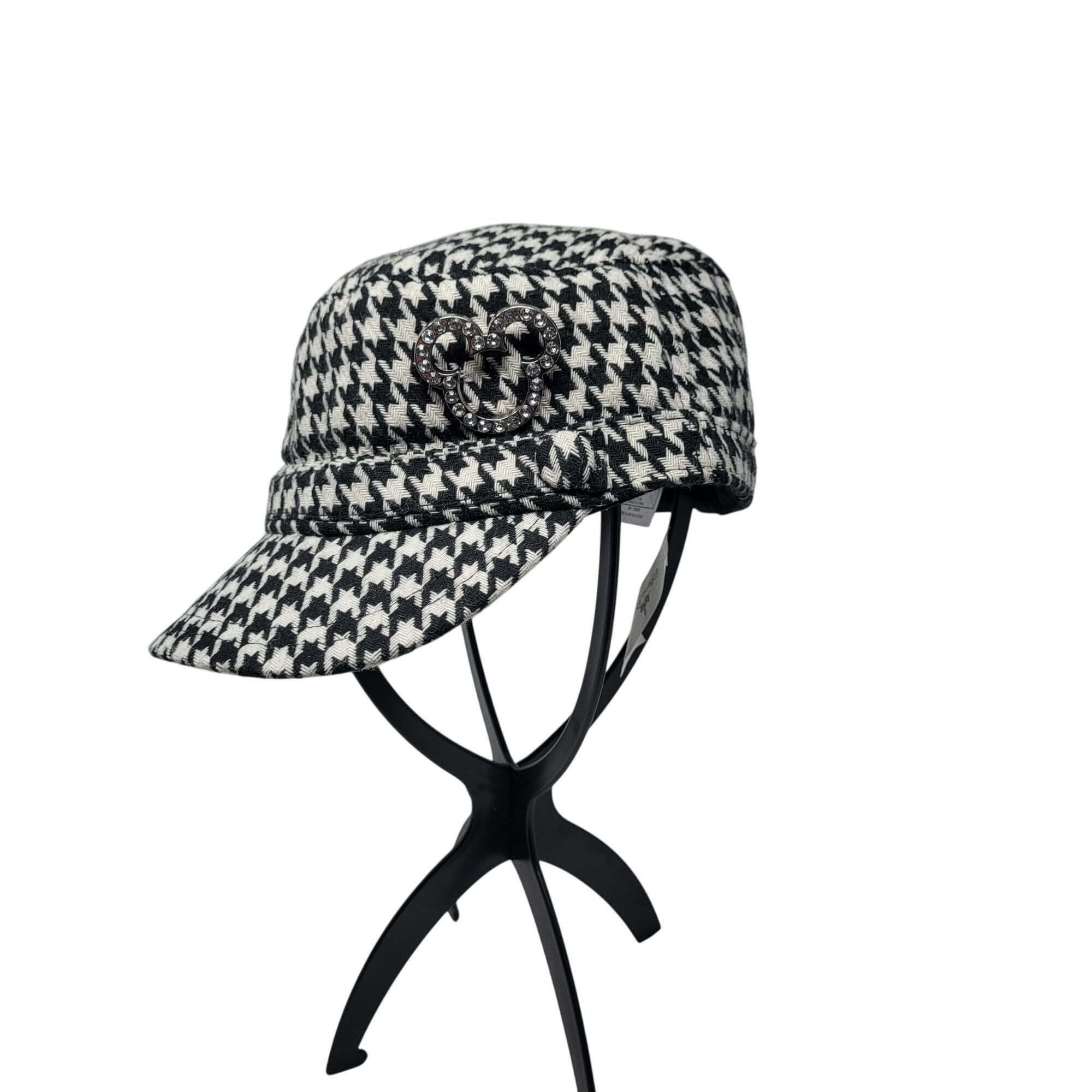 Disney Disney Parks Authentic Black White Houndstooth Newsboy Cap R Size ONE SIZE - 1 Thumbnail