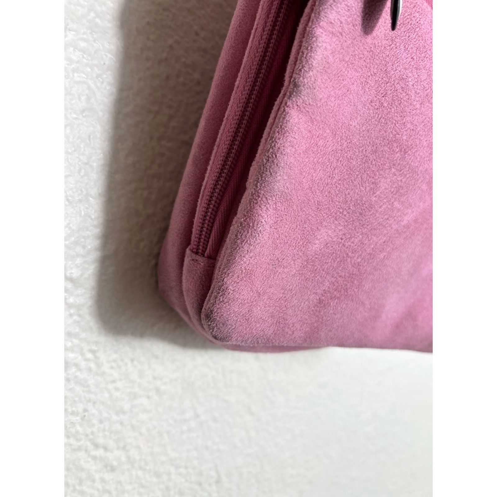 Vintage Travelon Pink Suede Crossbody Purse Bag Organizer Travel Hands Up Womens Small Size ONE SIZE - 5 Thumbnail