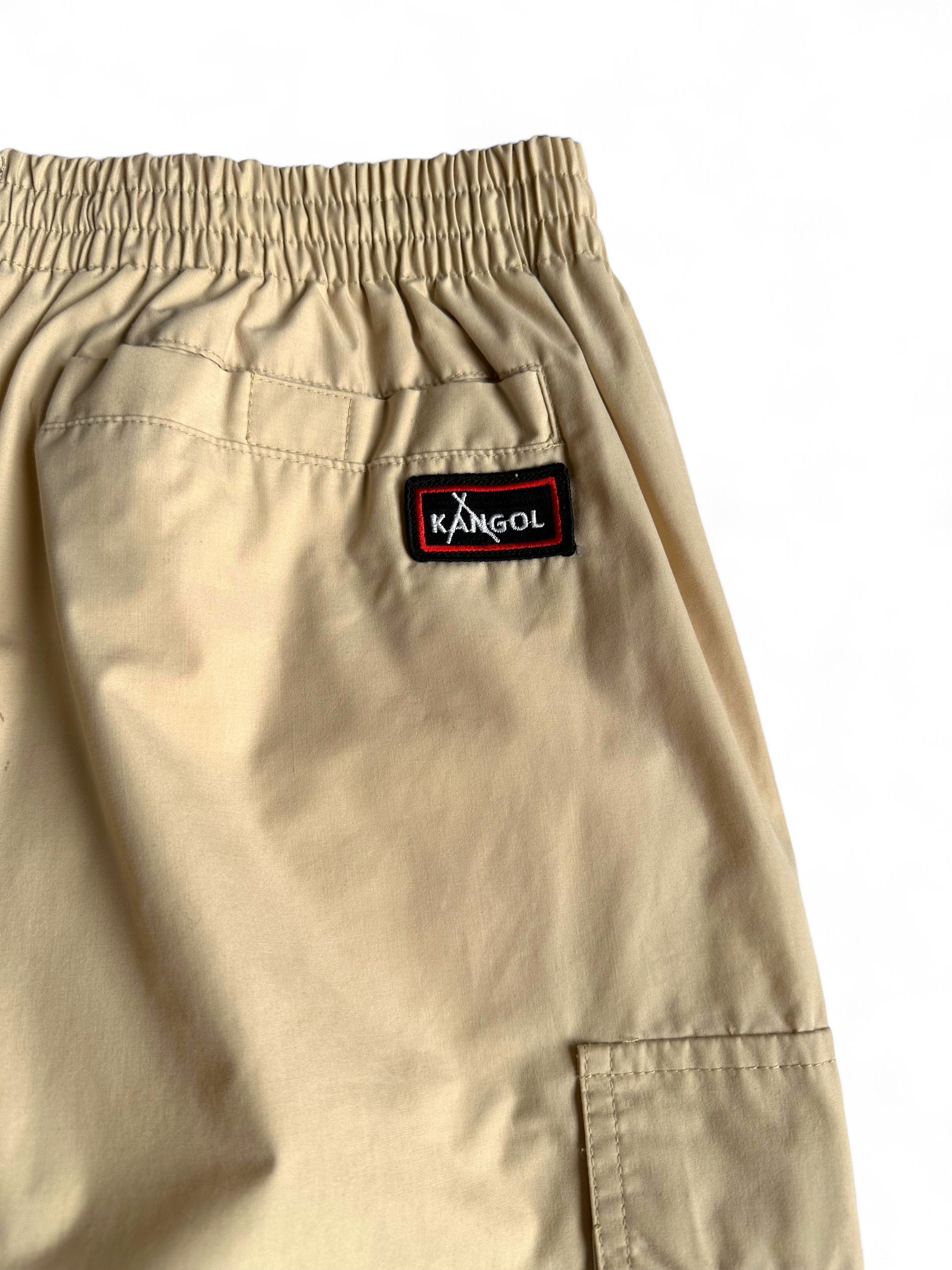 Kangol × Vintage Vintage Kangol Beige Baggy Wide Cargo Pants Size US 32 / EU 48 - 5 Thumbnail
