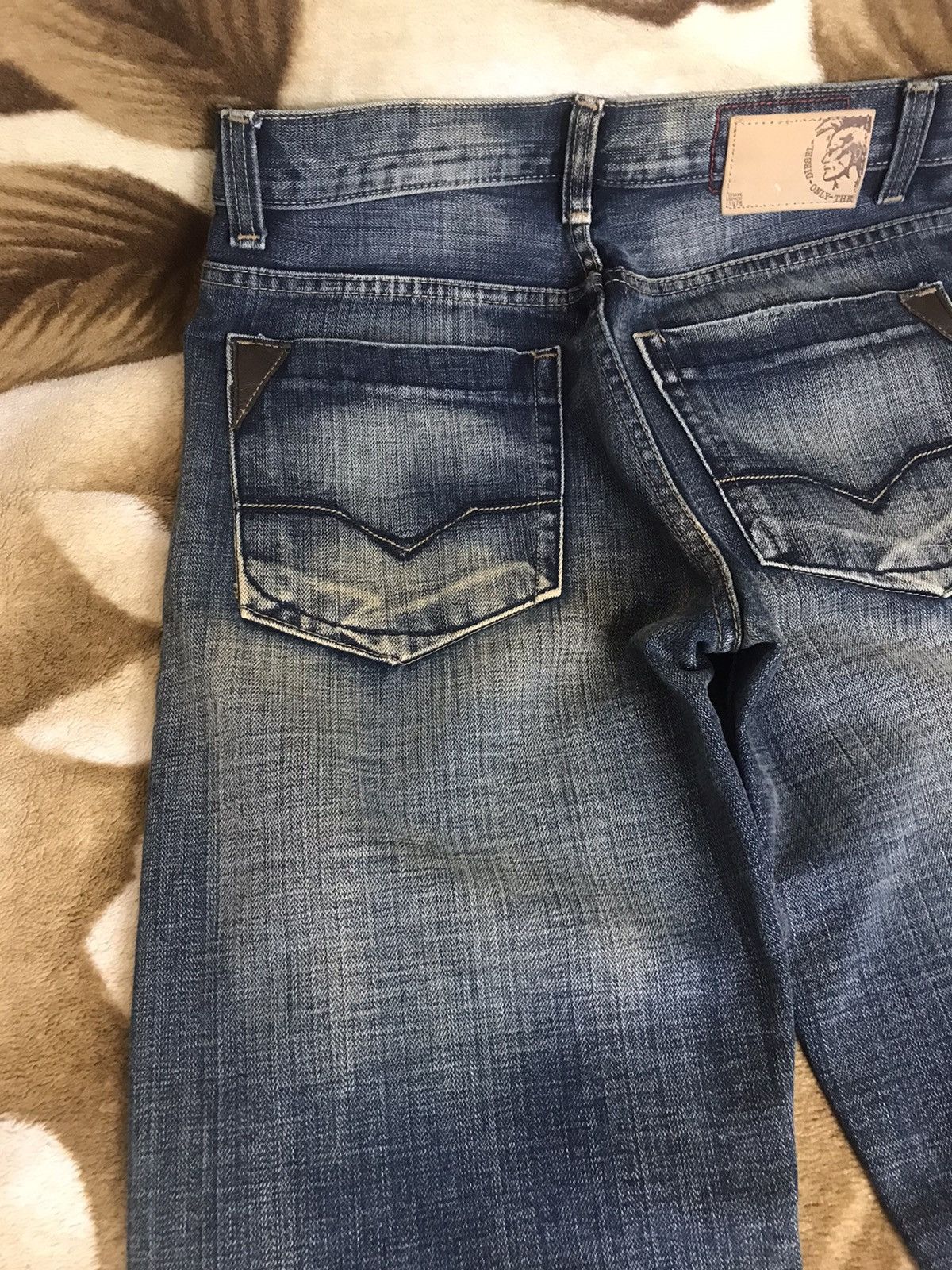 Diesel 🔥 Rare Diesel Washed Faded Denim Y2K Baggy Pants Japan Jeans Size US 32 / EU 48 - 9 Thumbnail