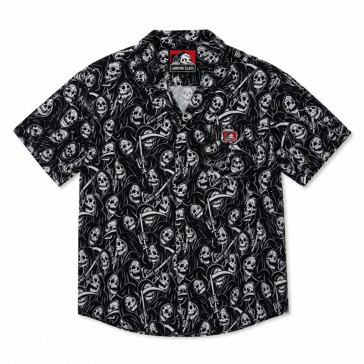 Lurking Class Lurking Class Sketchy Tank Grim Reaper Button Down Shirt Size US XXL / EU 58 / 5 - 2 Thumbnail