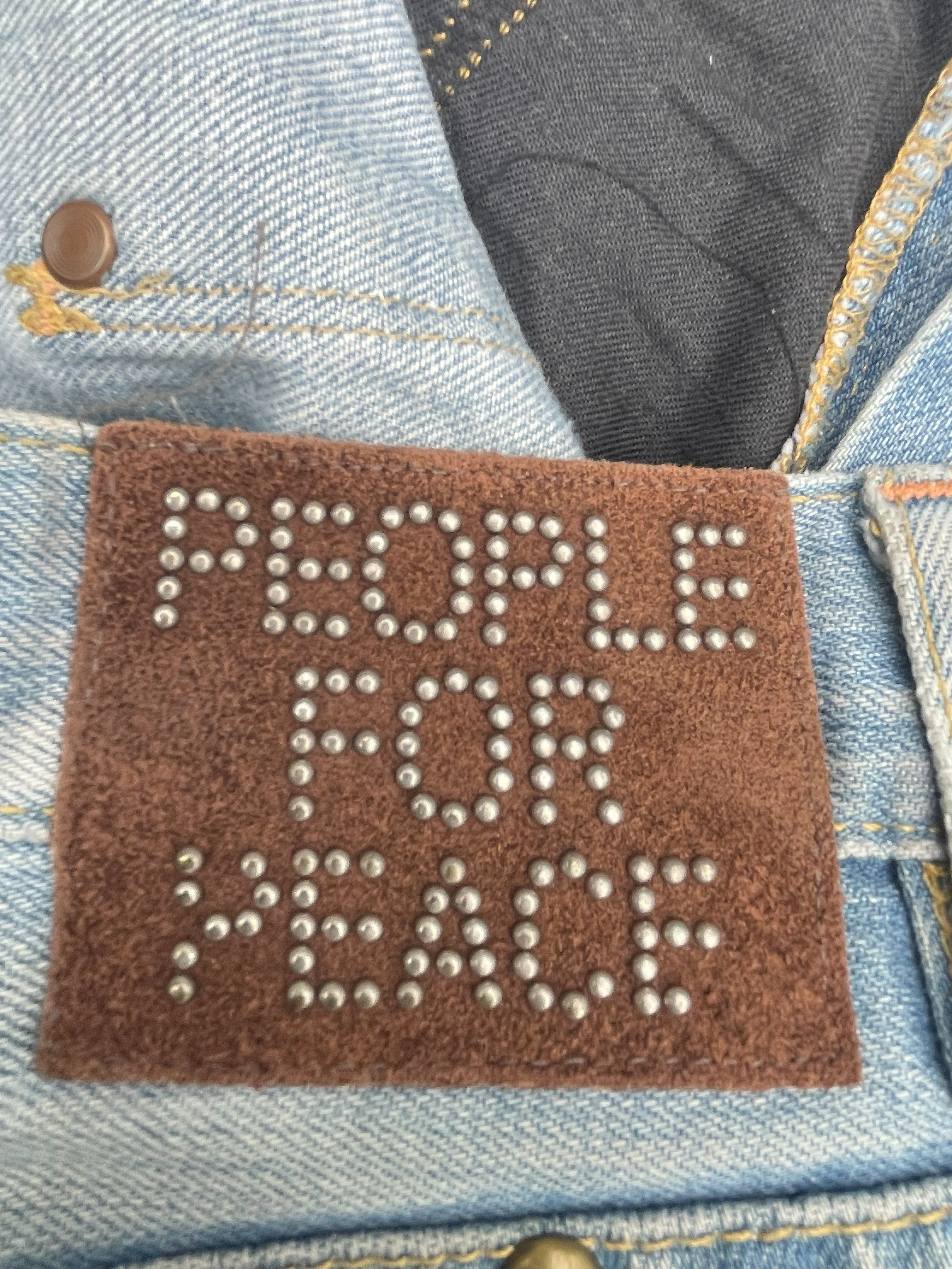 Designer Vintage People For Peace Distresed Denim Size US 40 / EU 56 - 16 Thumbnail