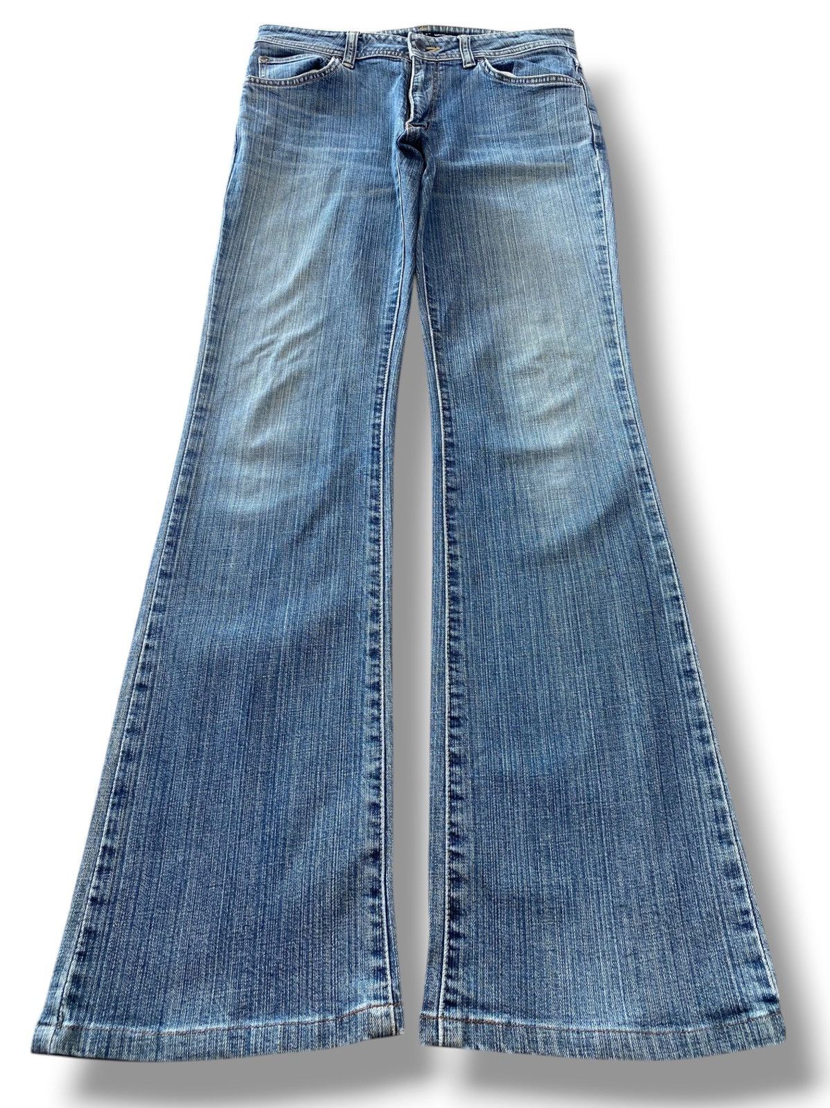 Wrangler Wrangler Haight Waist Faded Wash Style Flare Jeans Size 30" / US 8 / IT 44 - 1 Thumbnail