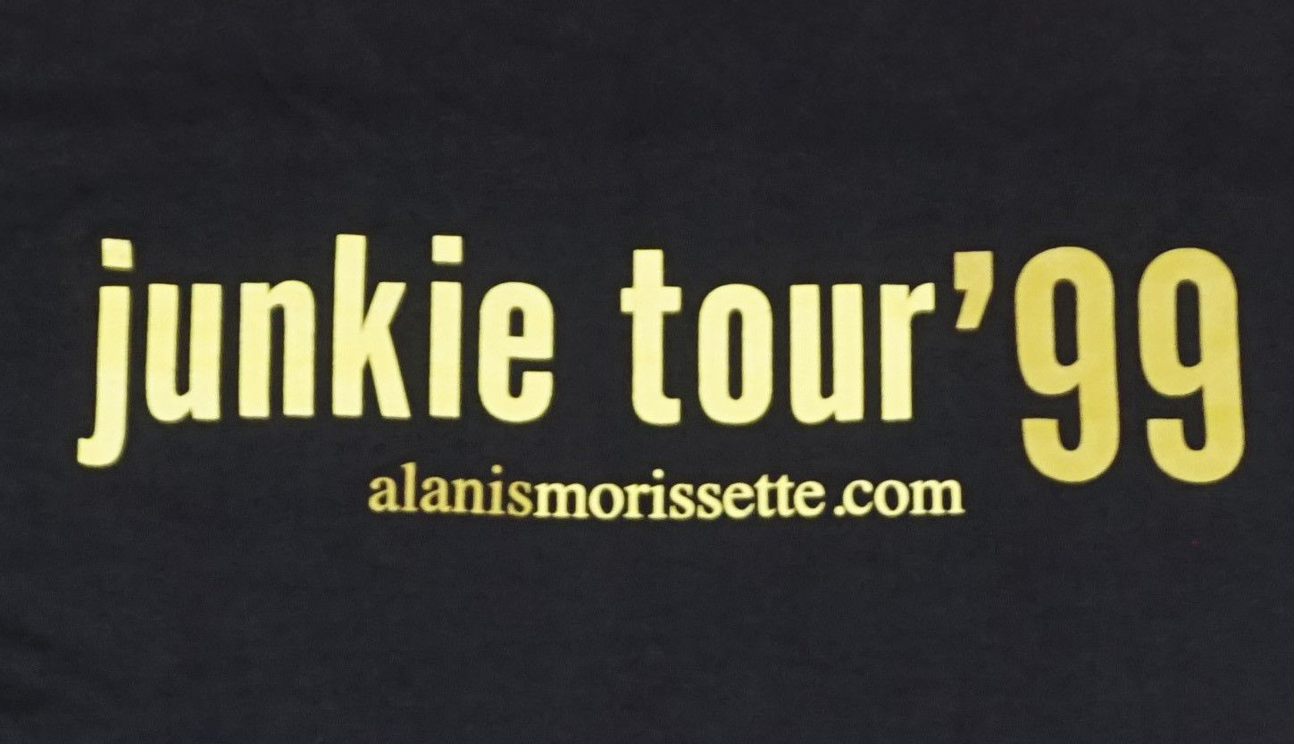 Band Tees × Vintage 90's Alanis Morissette Junkie Tour T-Shirt Size M / US 6-8 / IT 42-44 - 4 Thumbnail