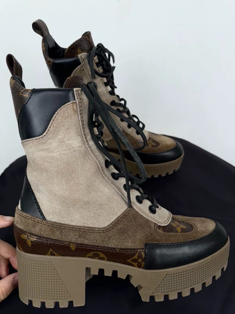 Louis Vuitton Louis Vuitton High Top Boots Size 34 -2505 Size US 4 / IT 34 - 4 Thumbnail