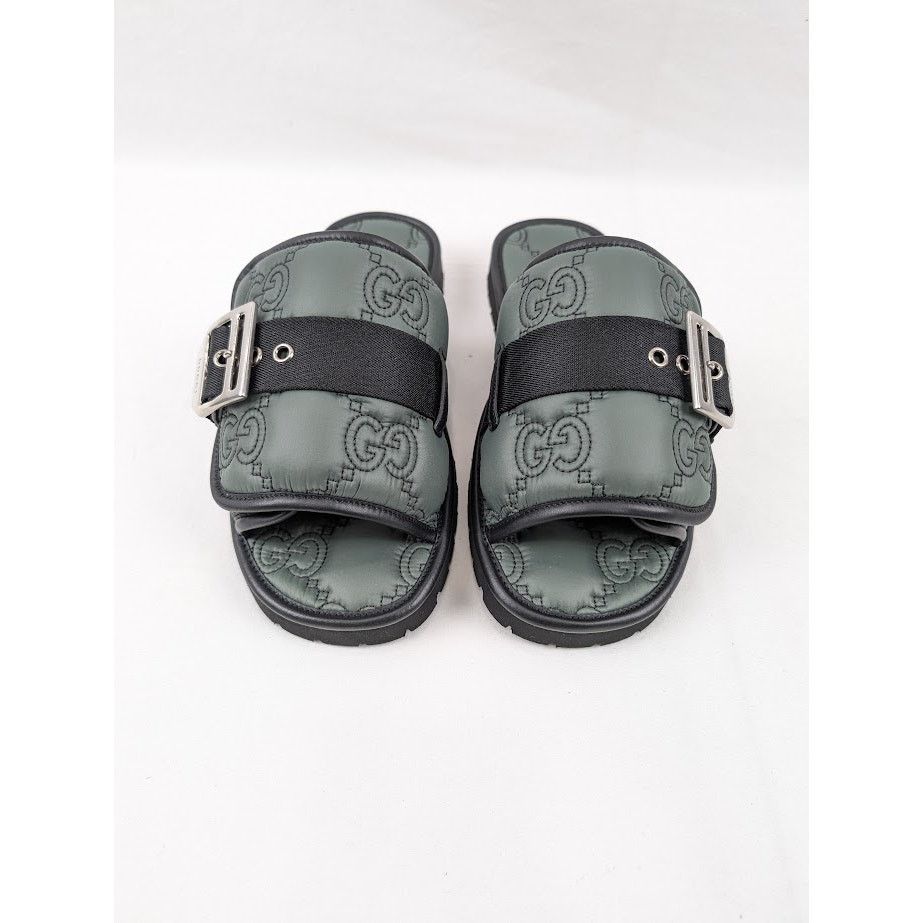 Gucci o1rshd1 Nylon Twenty Slippers in Urban Chic/Black Size US 8.5 / EU 41-42 - 13 Thumbnail