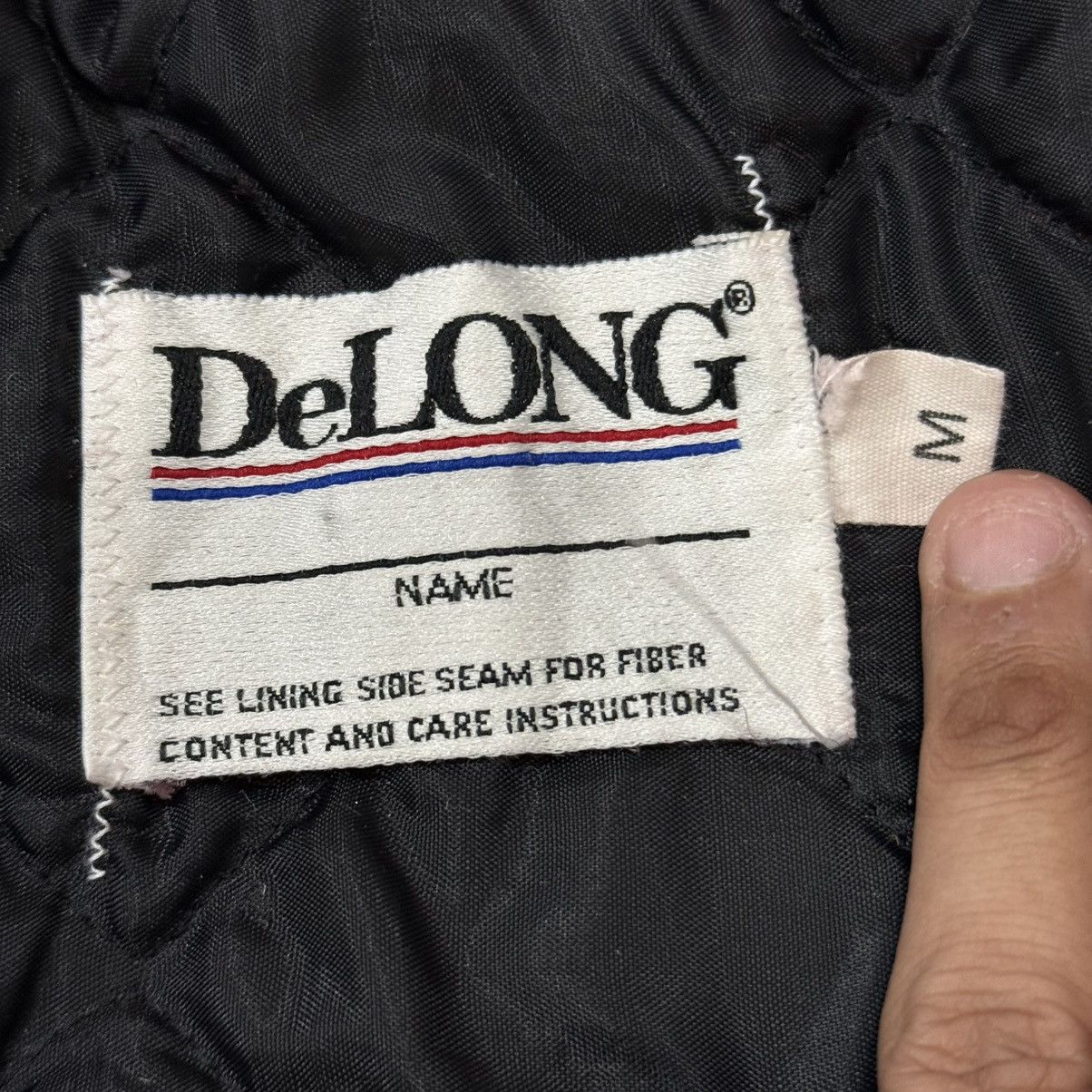 Delong Vintage 90s Delong Marching Band Wool Leather Varsity Jacket Size US M / EU 48-50 / 2 - 20 Thumbnail