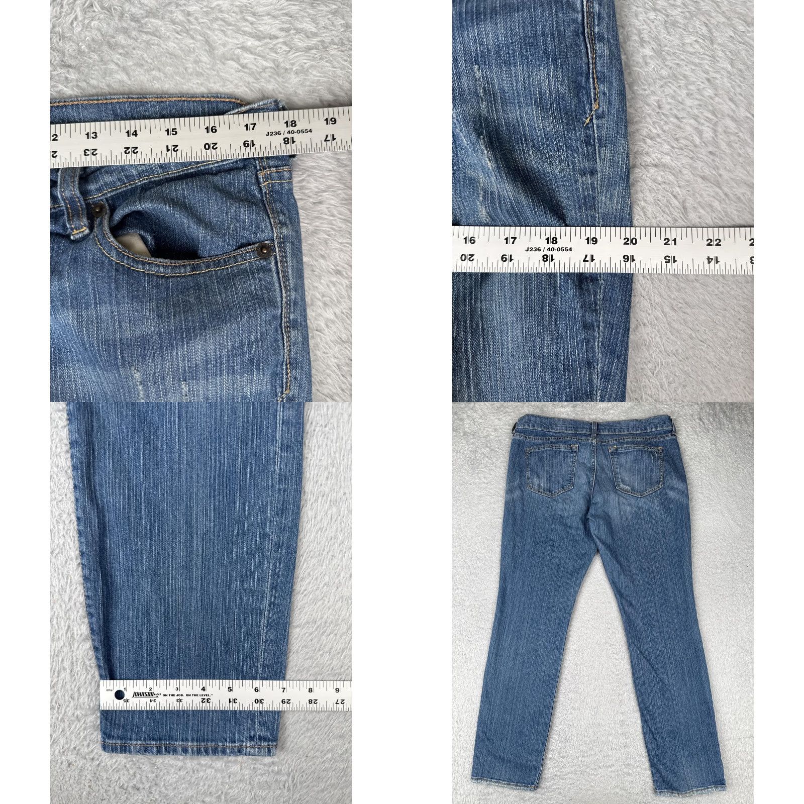 Old Navy Old Navy The Diva Jeans Womens 14 Blue Medium Wash Straight Leg Stretch Denim Size 36" / US 14 / IT 50 - 9 Thumbnail